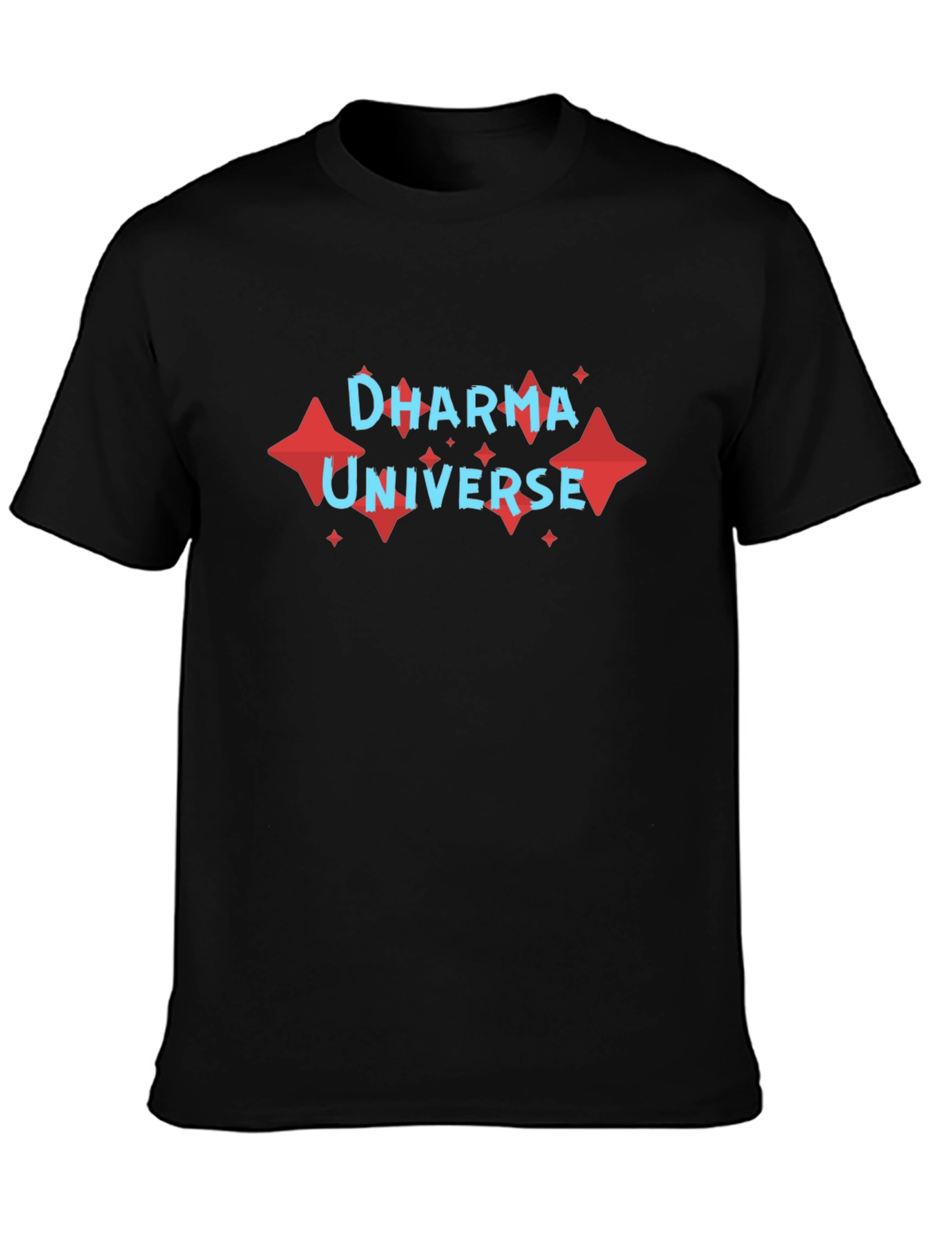 Dharma Universe Graphic Print Black T-Shirt