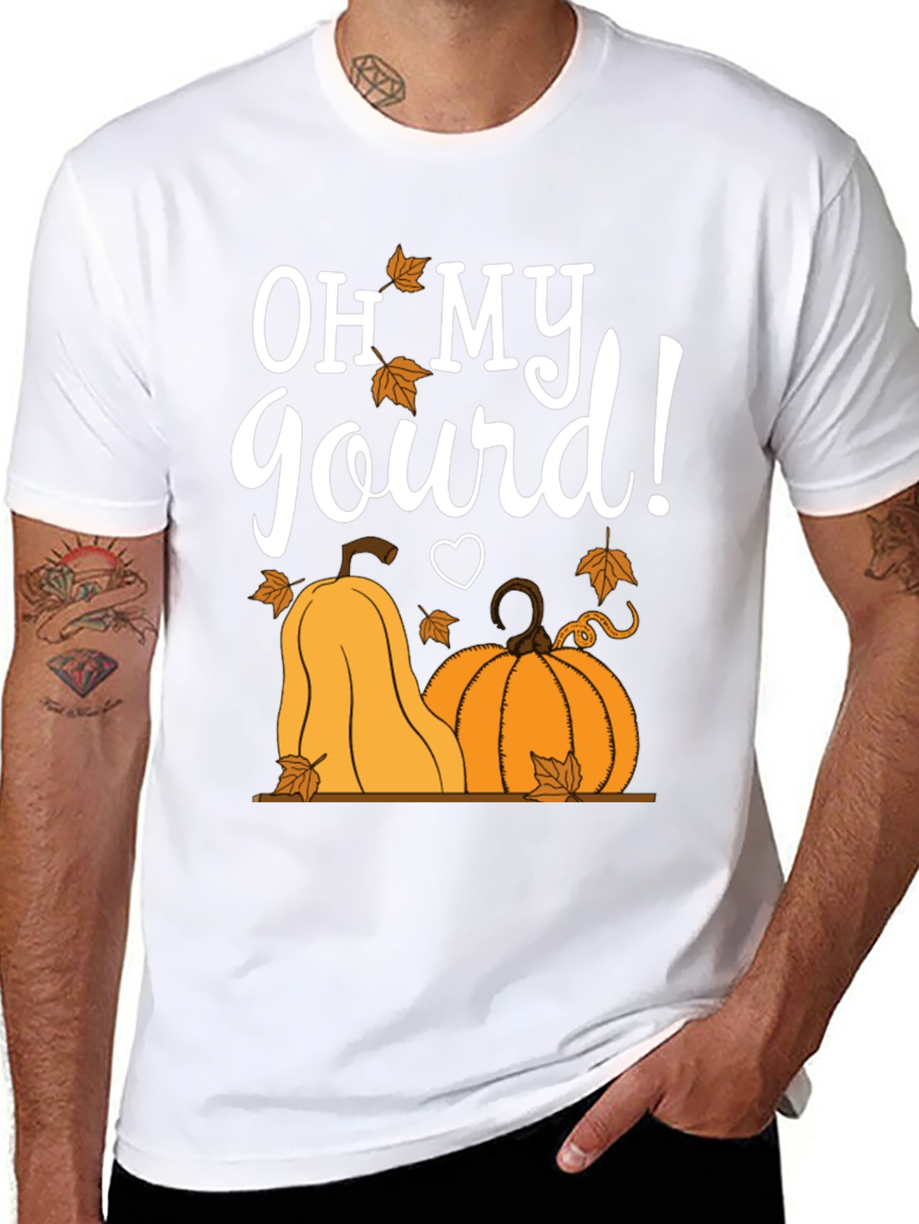 Oh My Gourd! Pumpkin Graphic T-Shirt