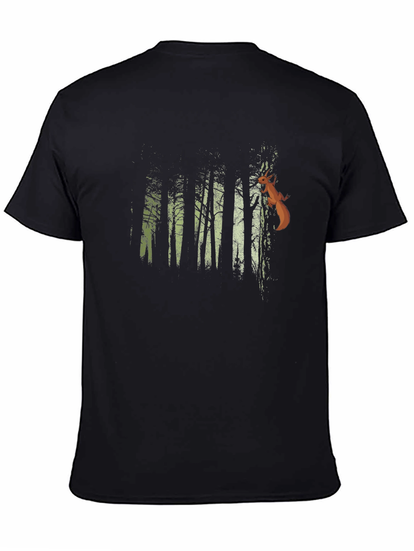 Nature Forest Squirrel Graphic T-Shirt