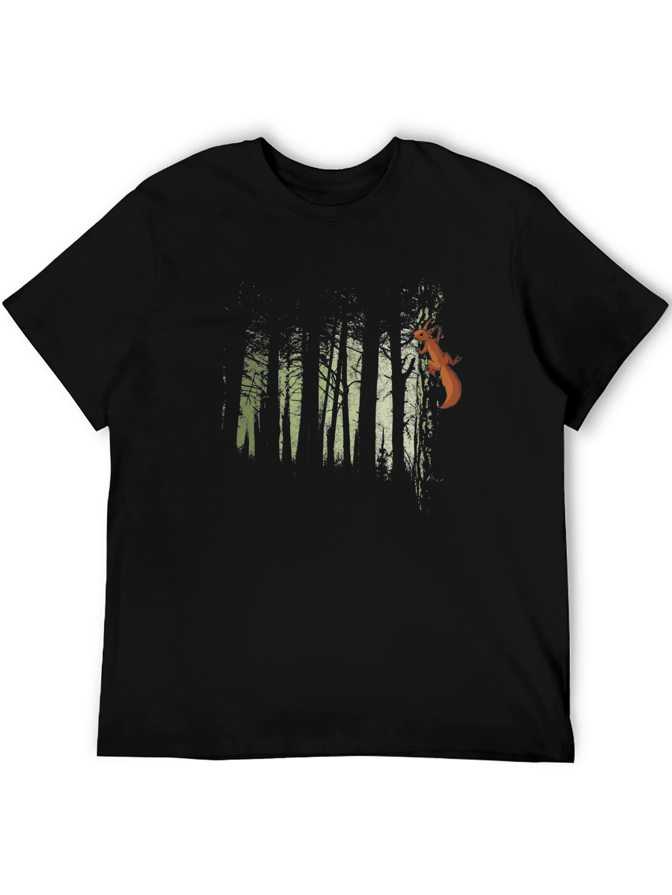 Nature Forest Squirrel Graphic T-Shirt