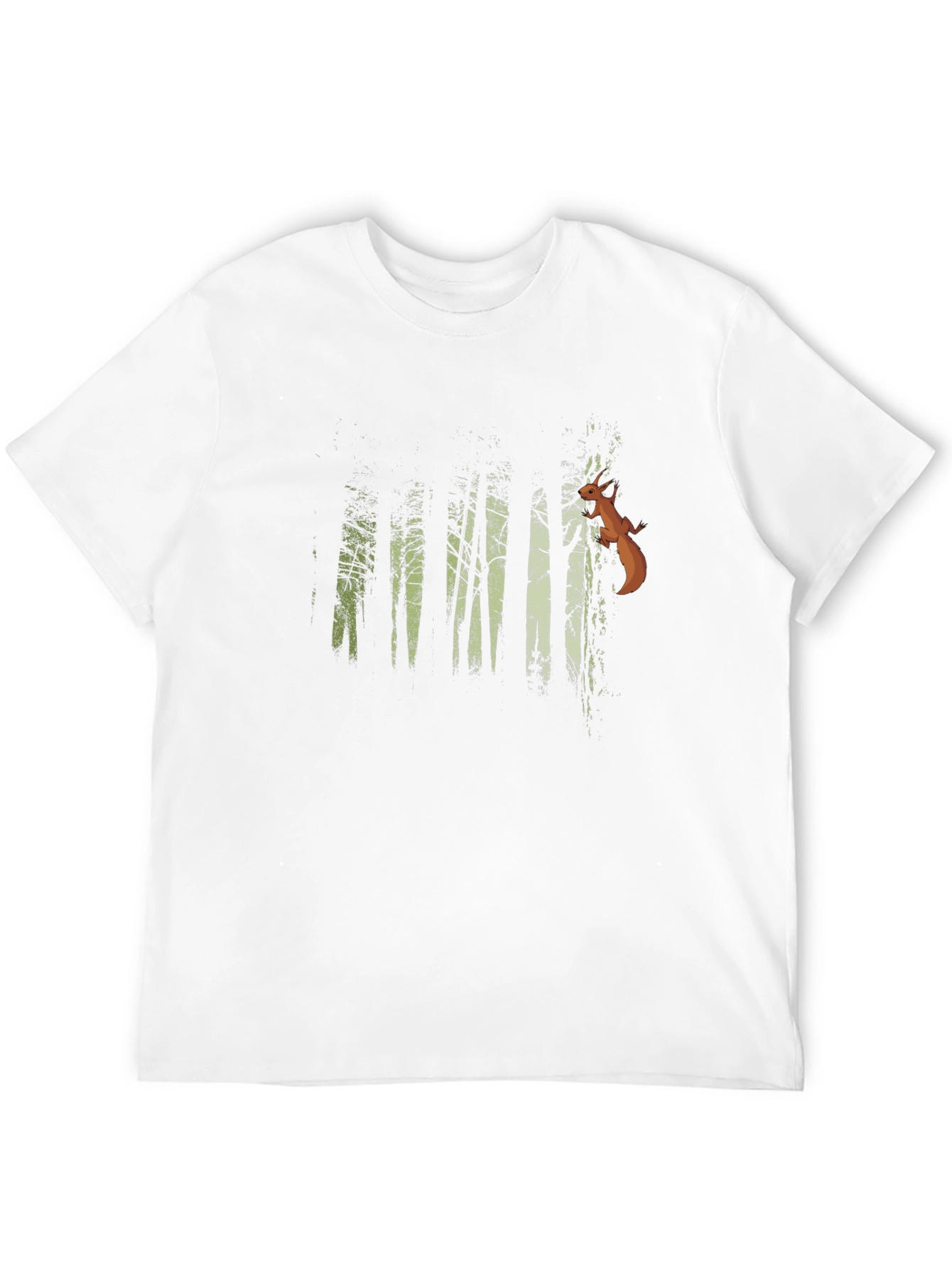 Nature Forest Squirrel Graphic T-Shirt