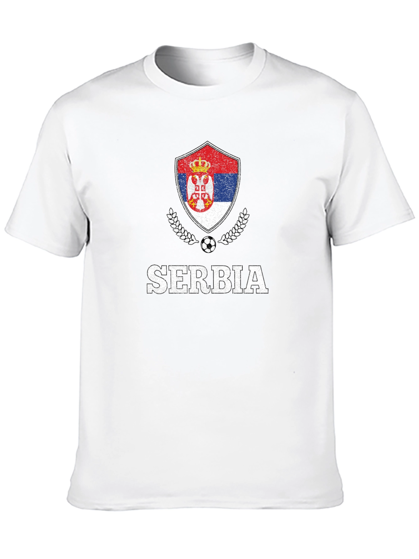 Serbia Flag Soccer T-Shirt