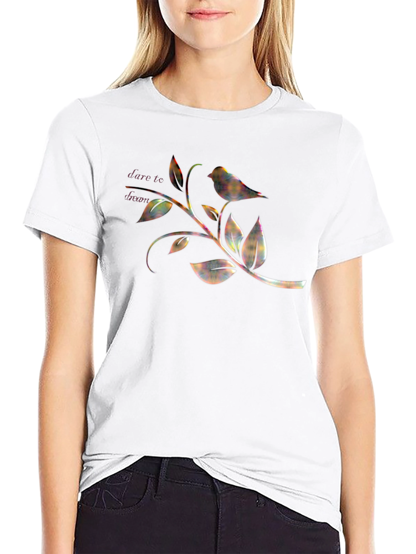 Bird & Branch Graphic Tee - Black