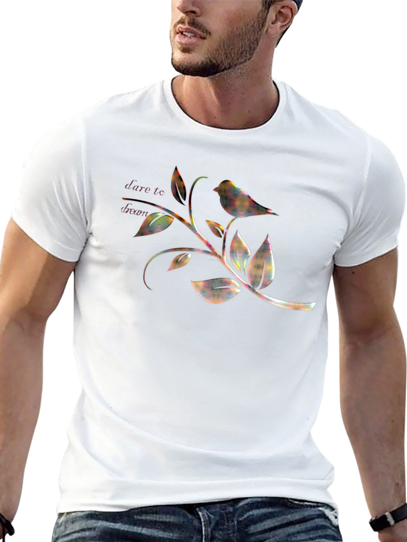 Bird & Branch Graphic Tee - Black