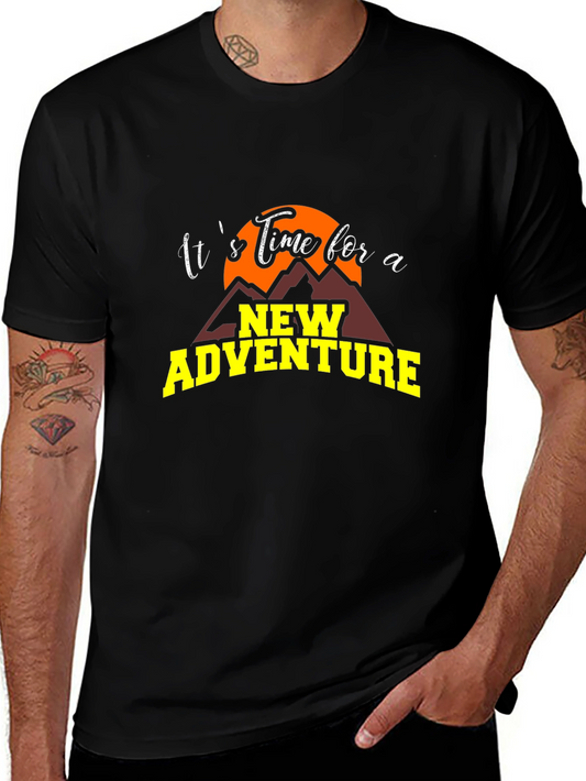 Adventure Awaits Graphic Tee - Black