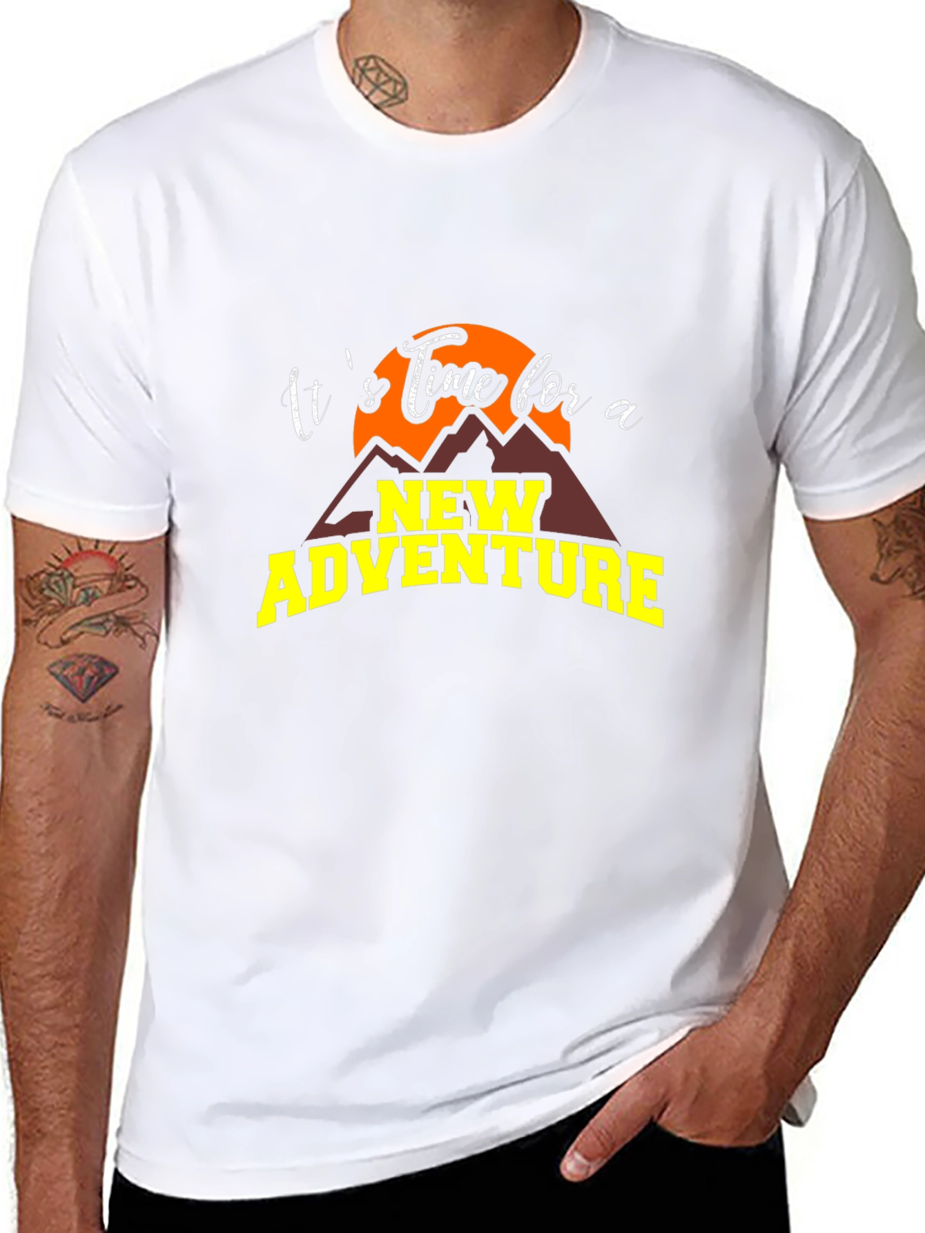 Adventure Awaits Graphic Tee - Black