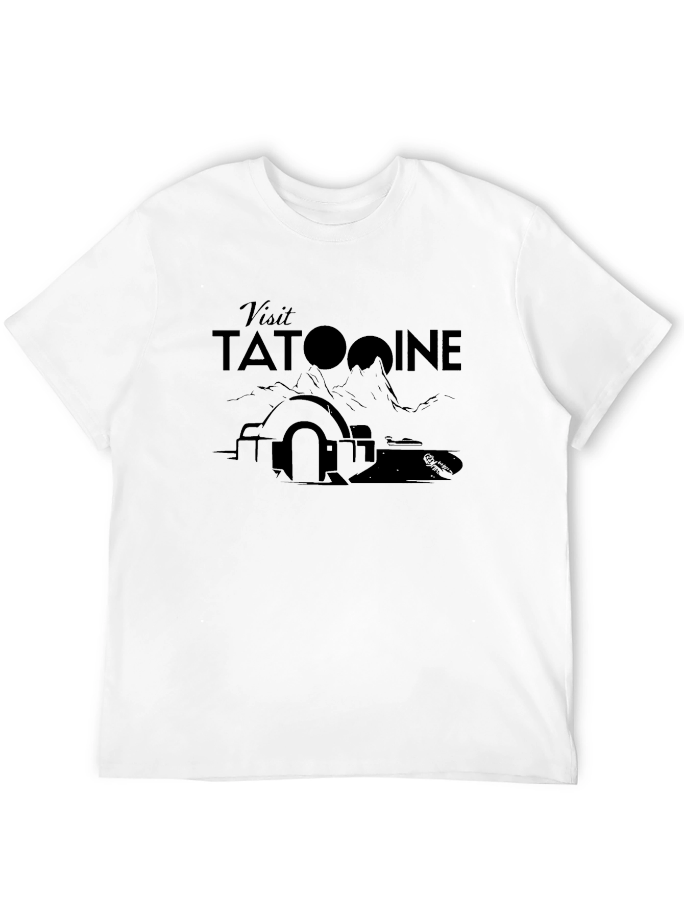 Visit Tatooine Black T-Shirt