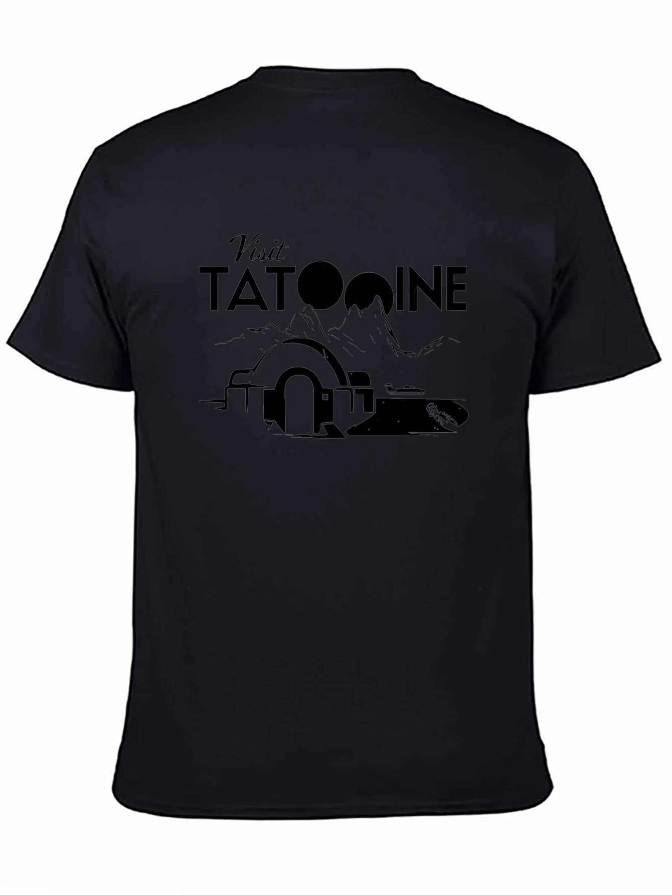 Visit Tatooine Black T-Shirt