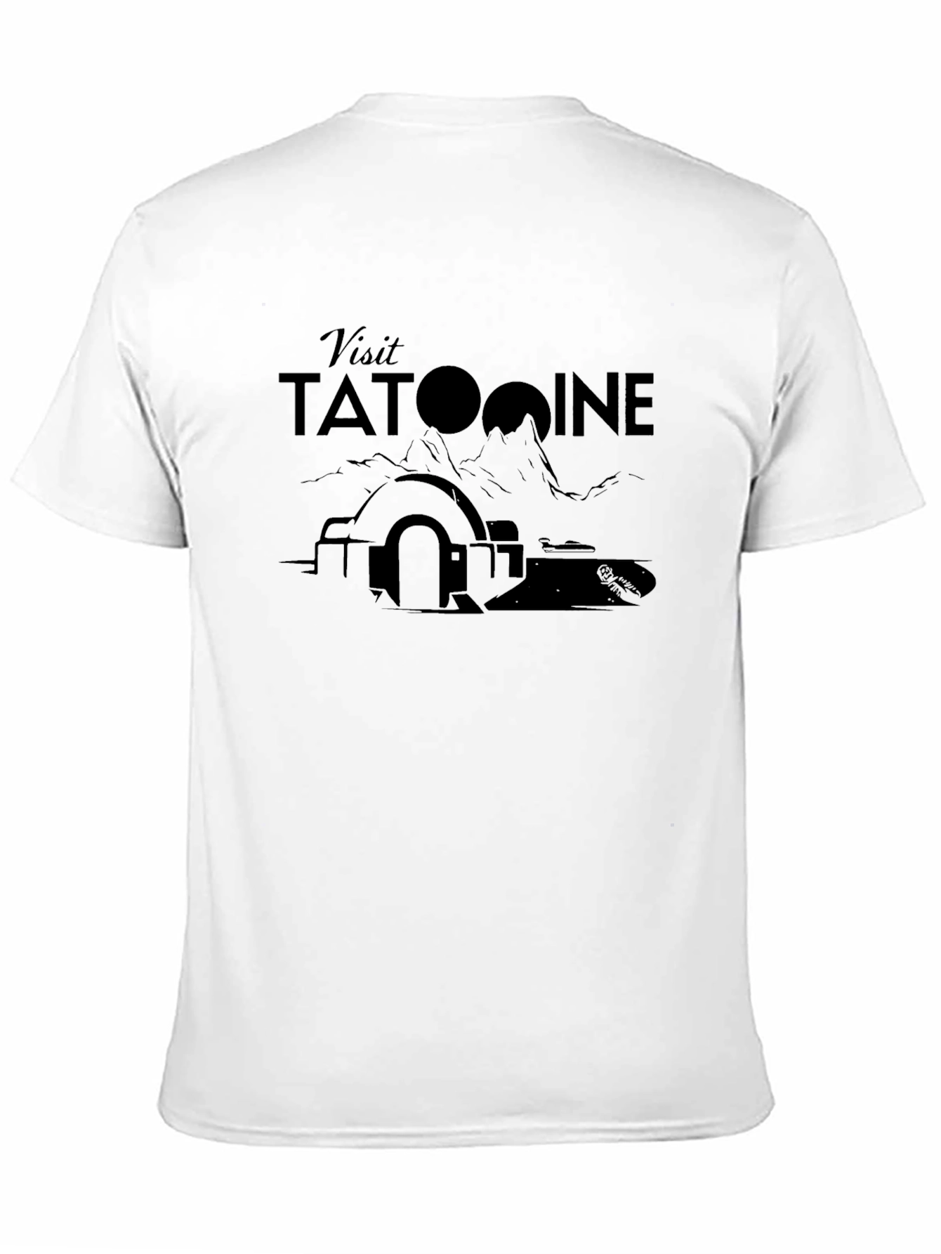 Visit Tatooine Black T-Shirt