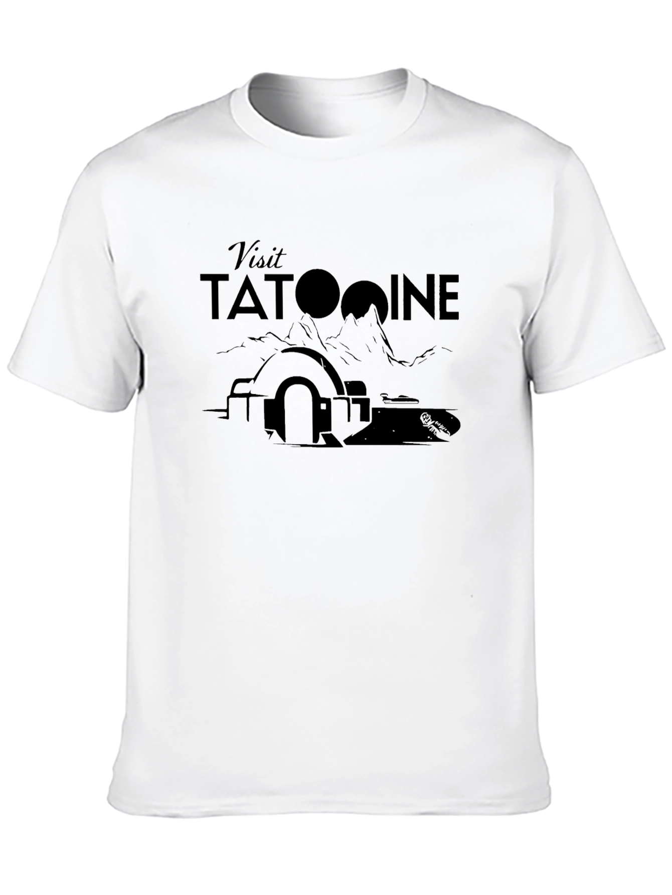 Visit Tatooine Black T-Shirt