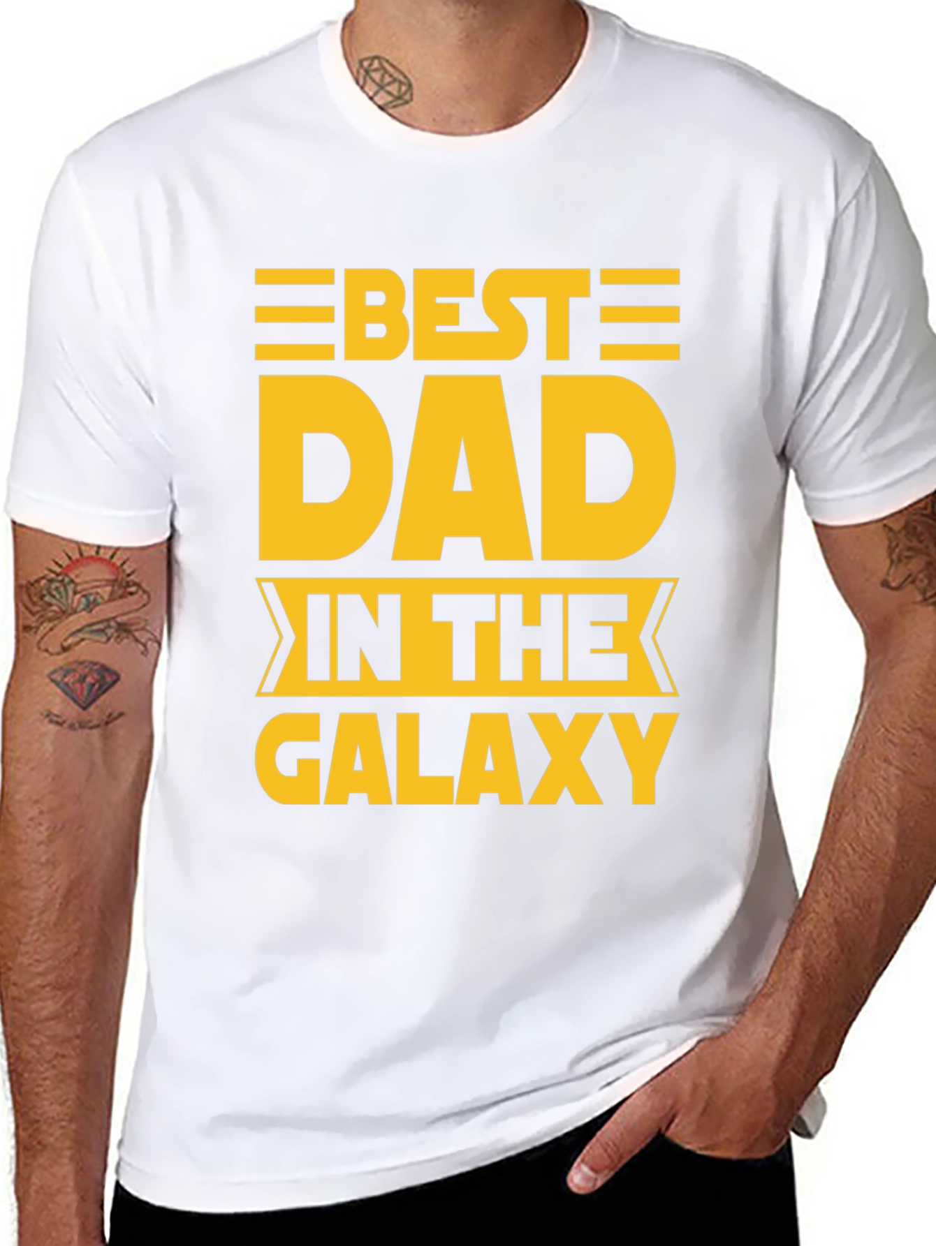 Best Dad in The Galaxy Graphic T-Shirt