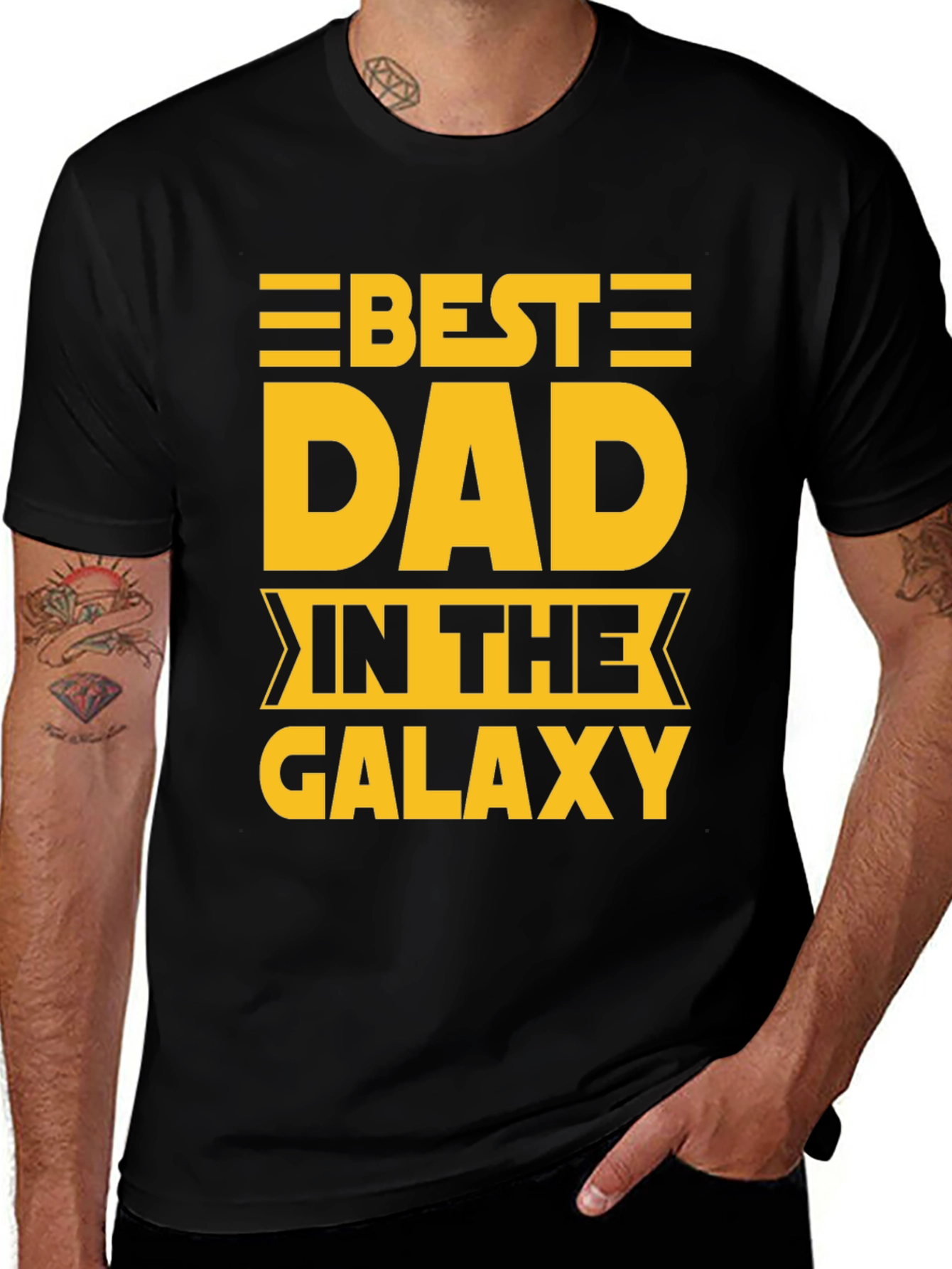Best Dad in The Galaxy Graphic T-Shirt