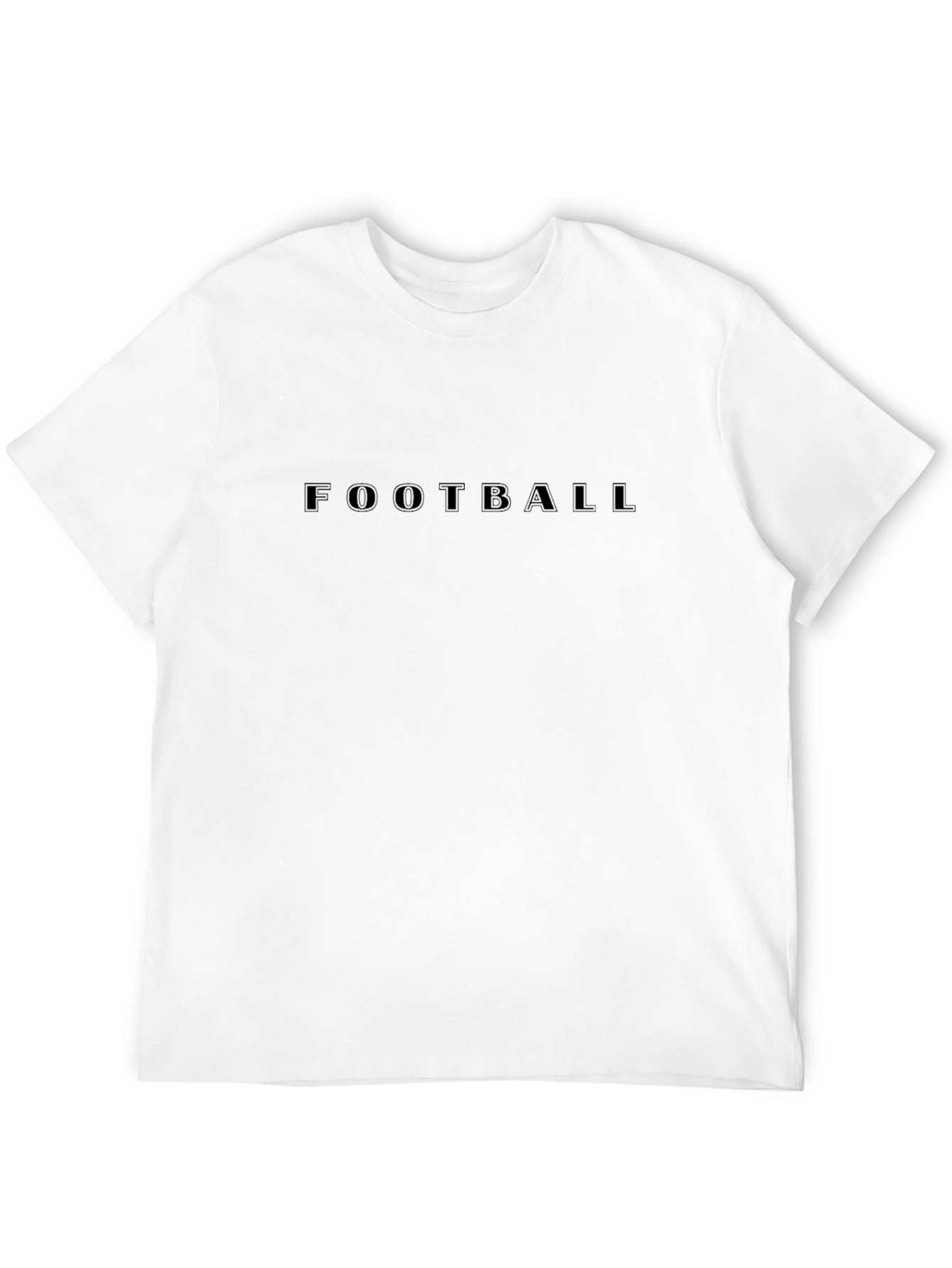 Mens Black Football T-Shirt