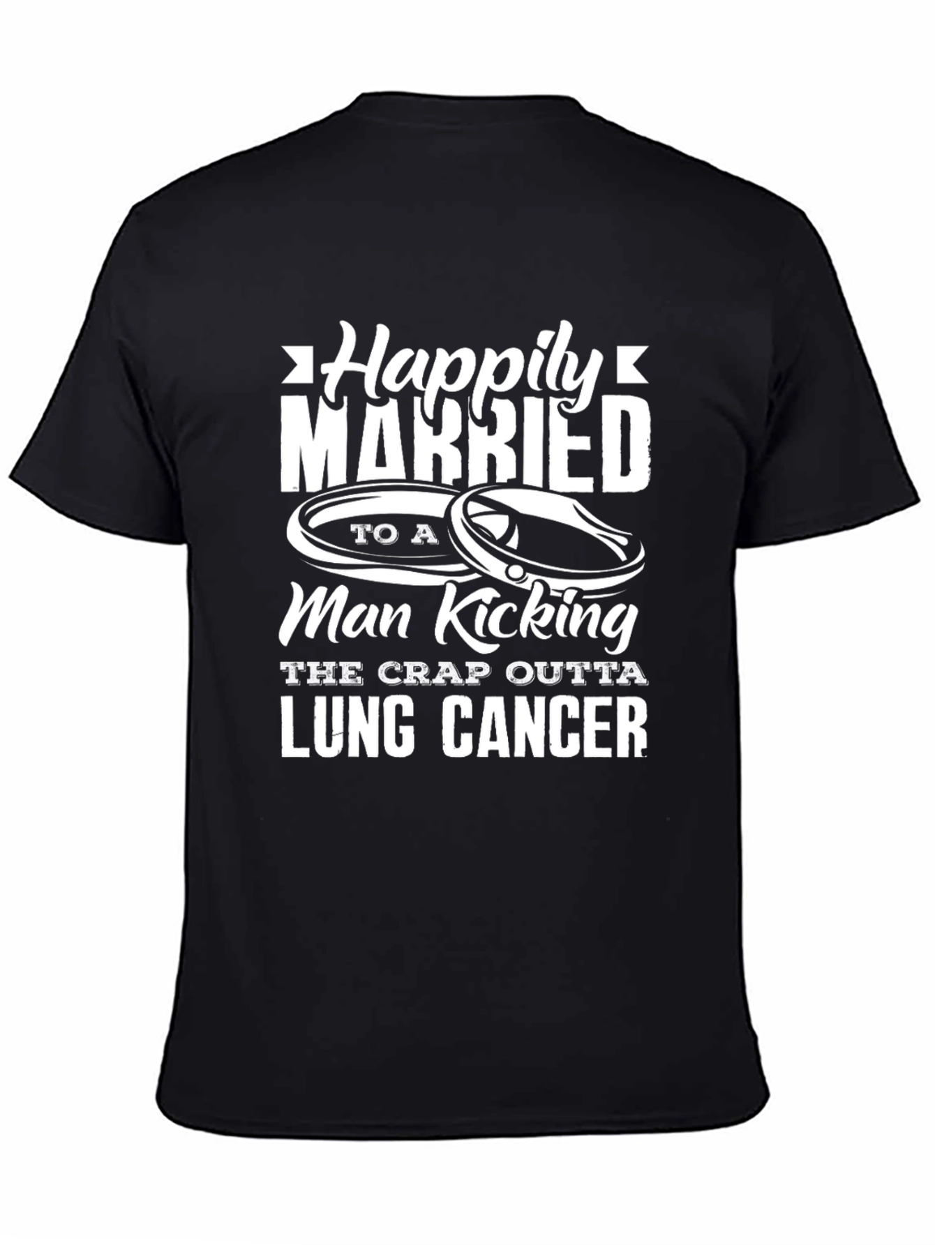 Happily Married Lung Cancer Awareness T-Shirt