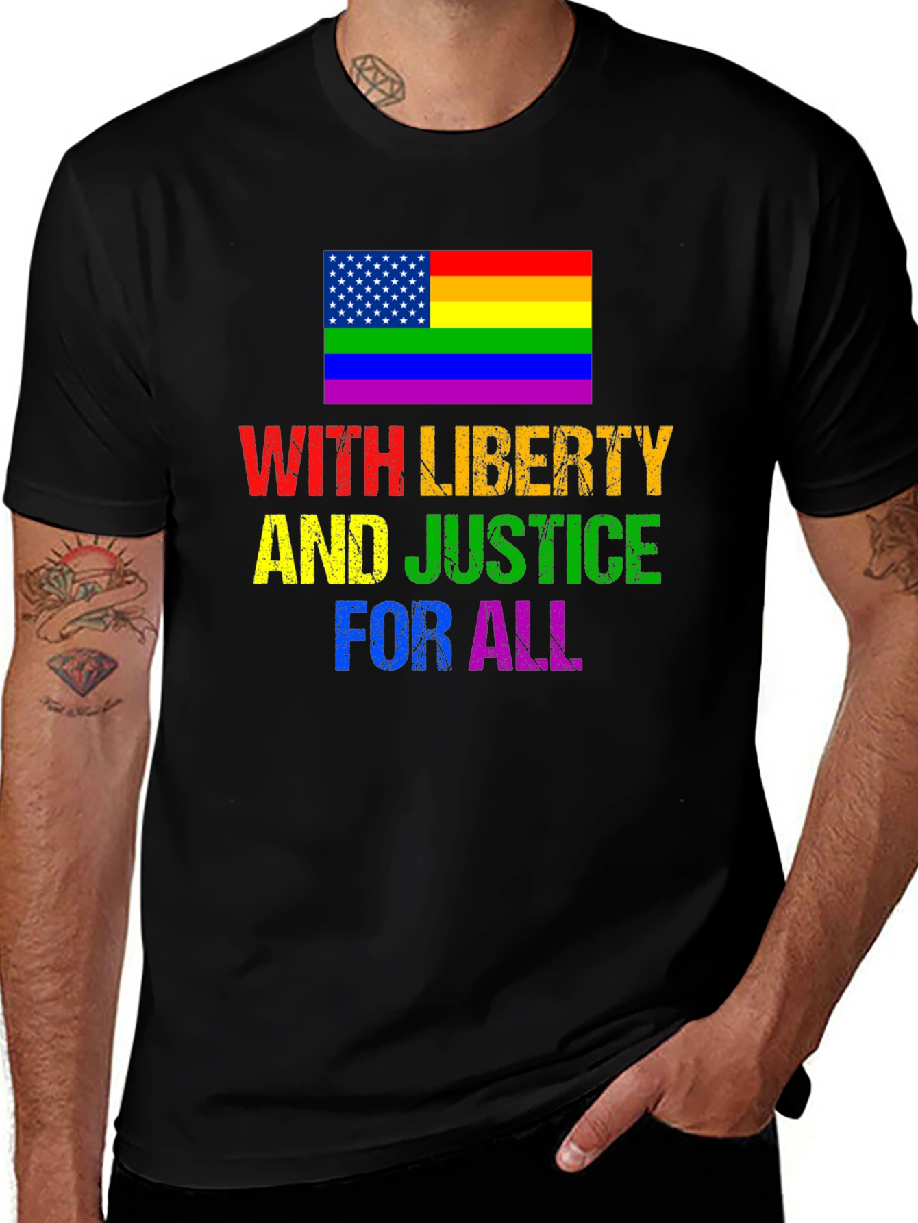 With Liberty And Justice For All T-Shirt