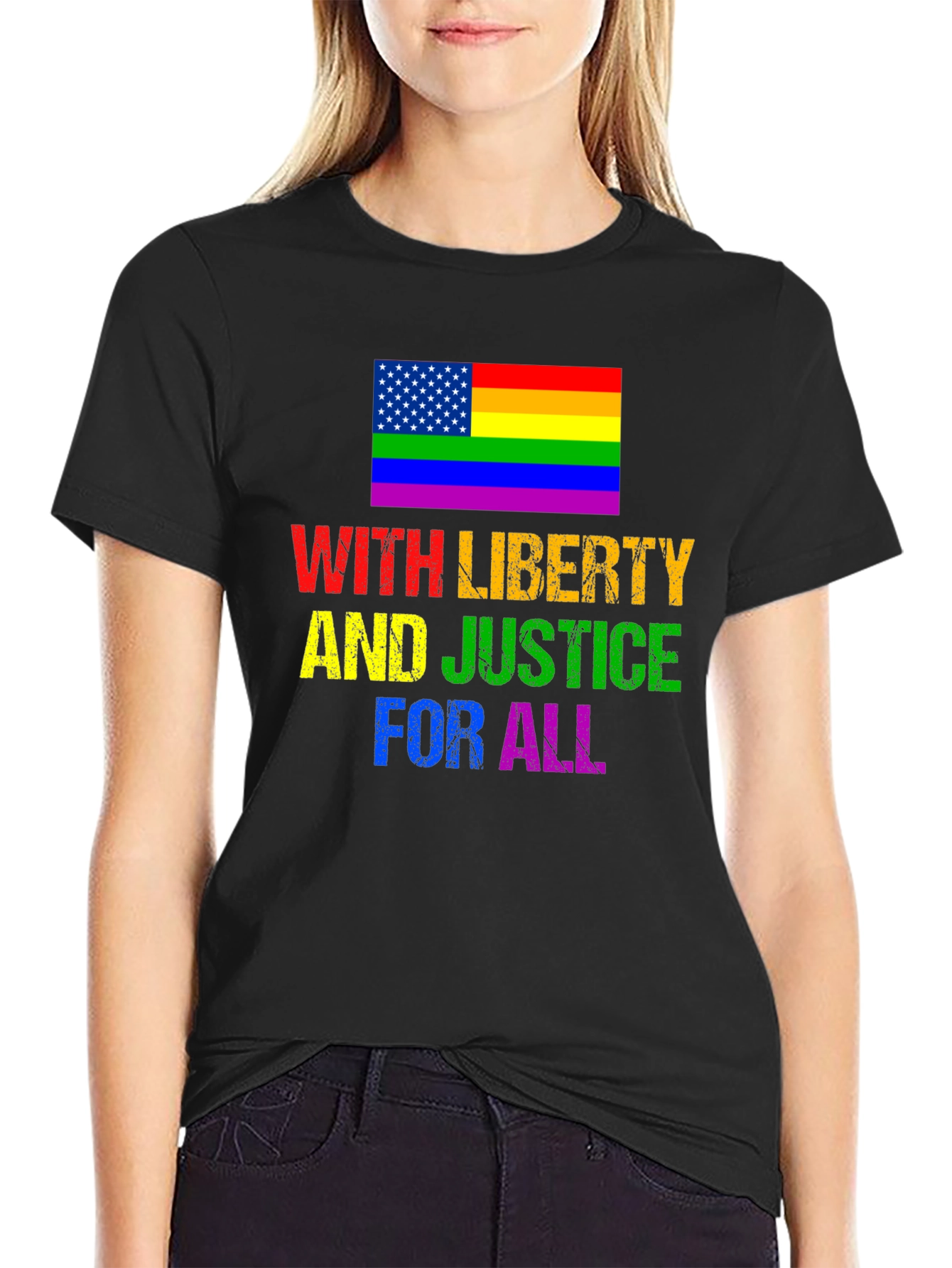 With Liberty And Justice For All T-Shirt