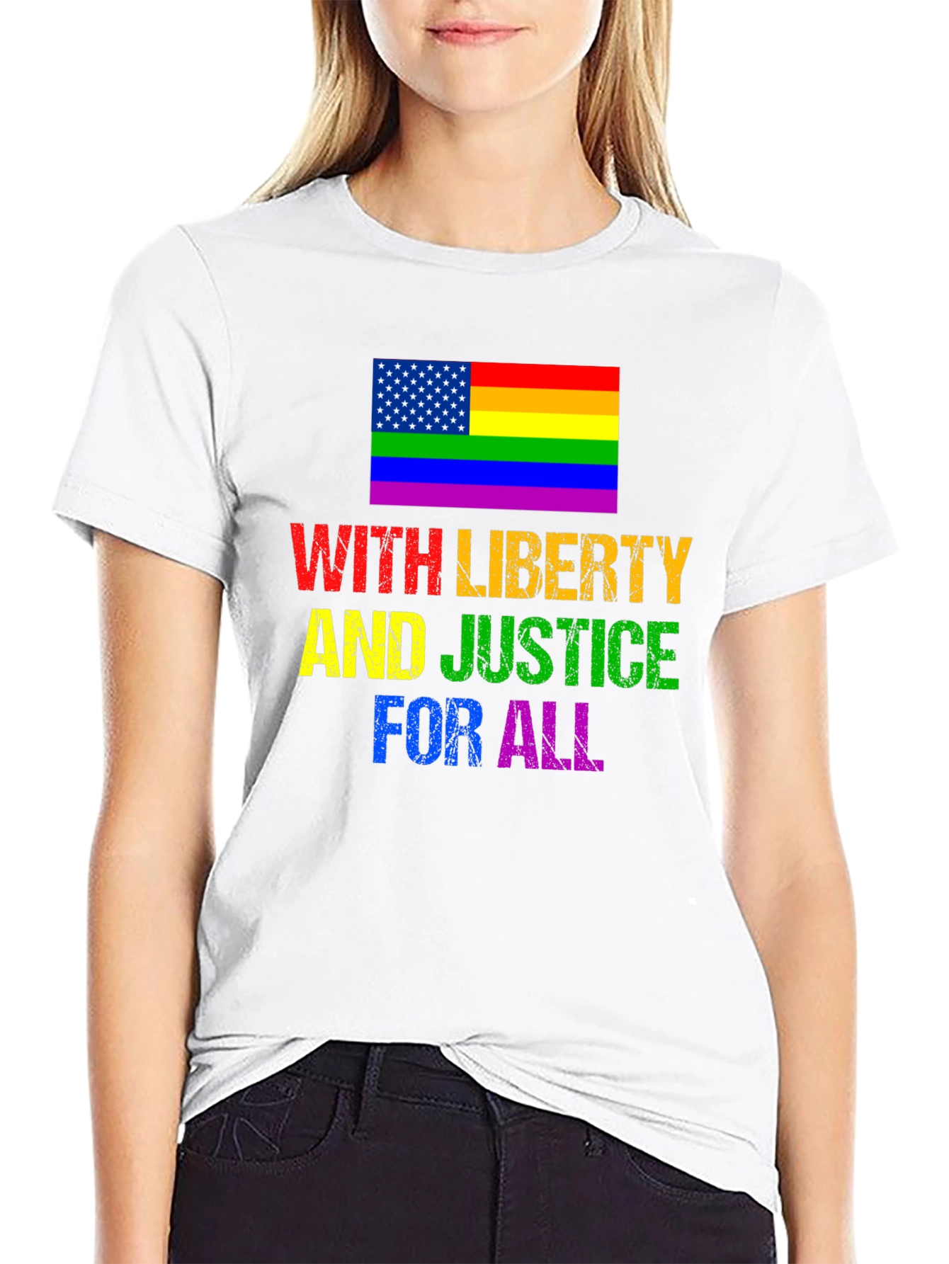 With Liberty And Justice For All T-Shirt