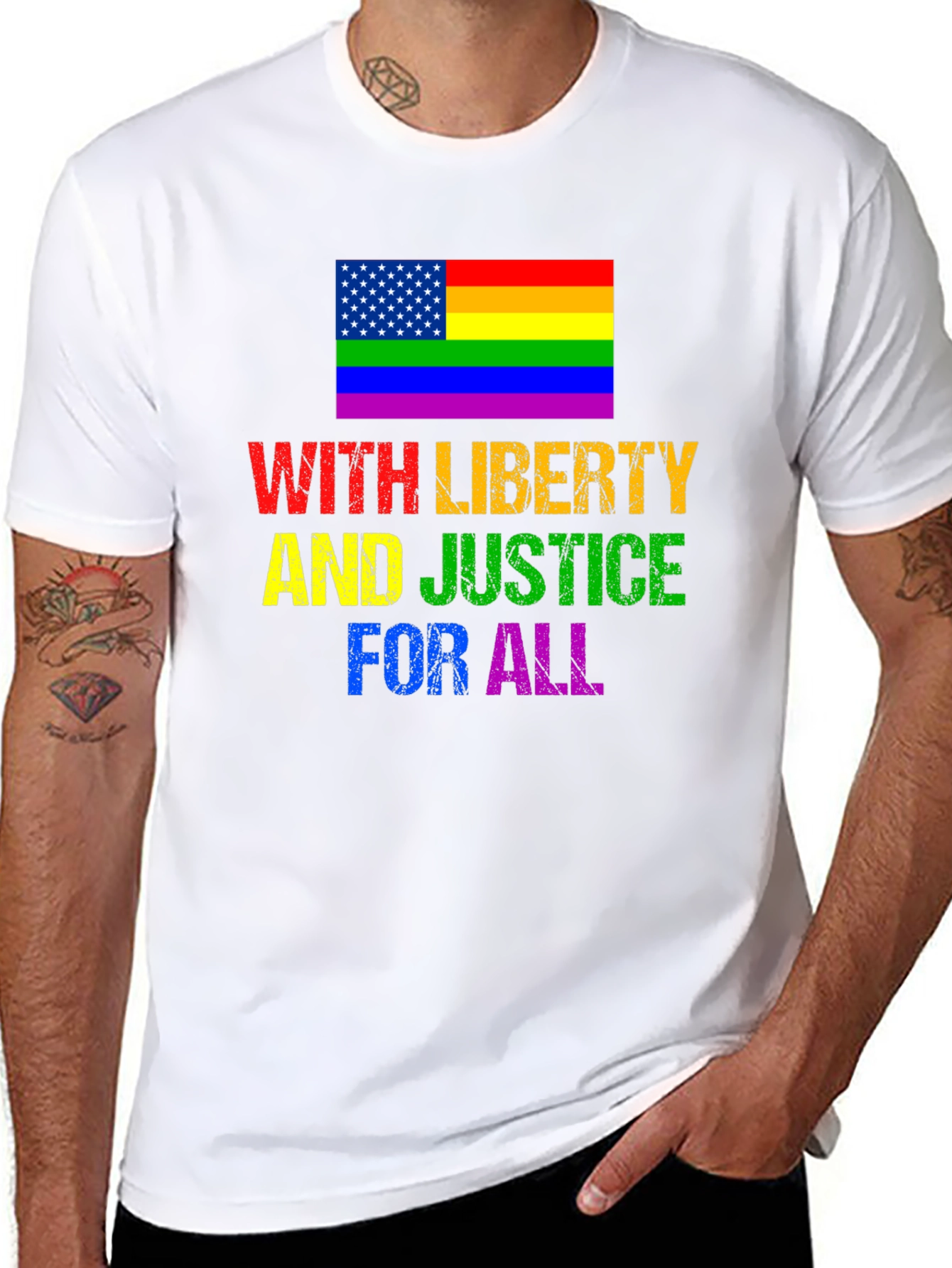 With Liberty And Justice For All T-Shirt