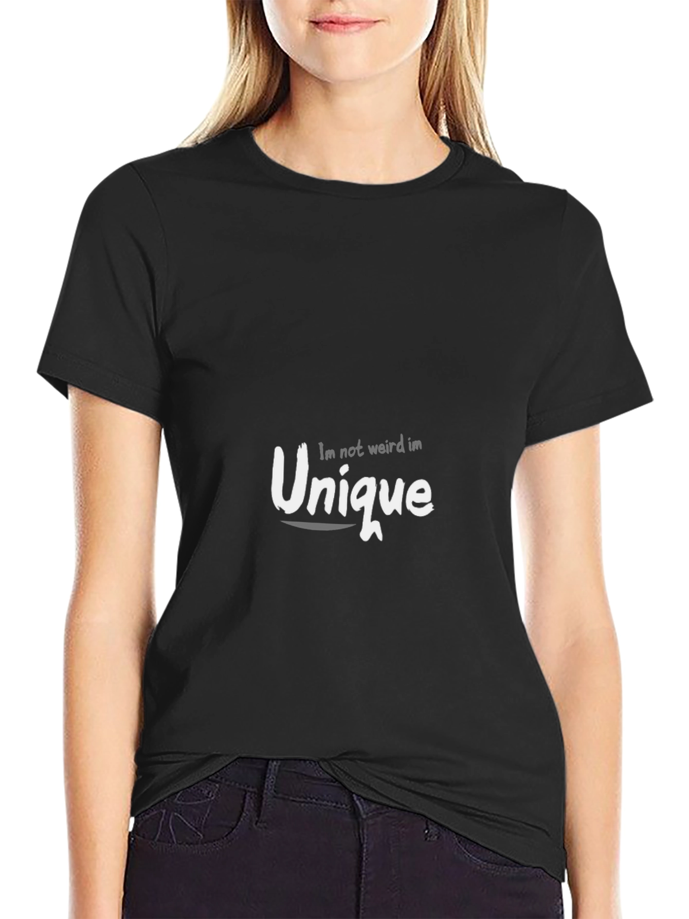 Unique Statement T-Shirt - Black