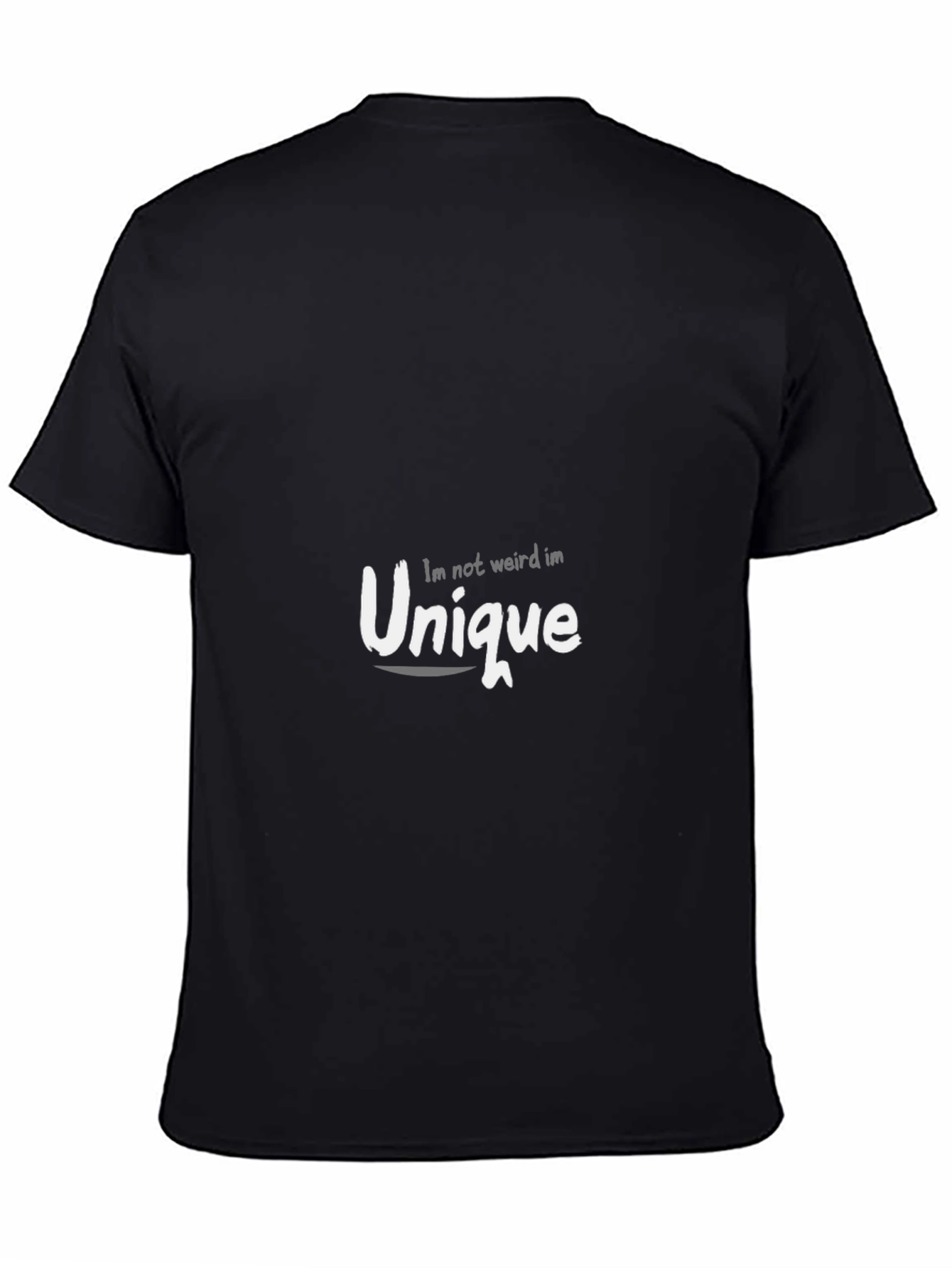 Unique Statement T-Shirt - Black