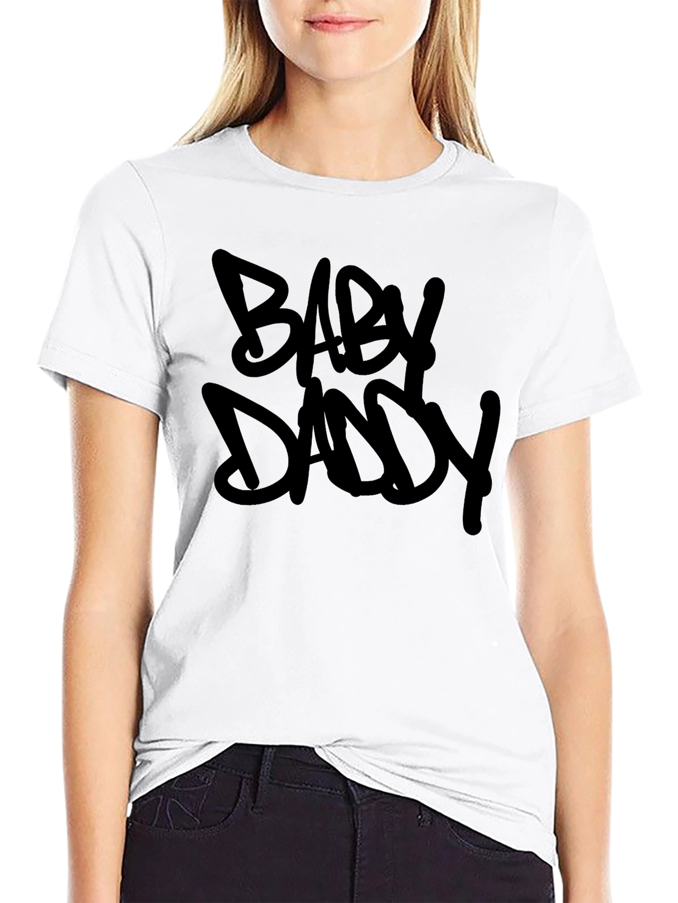 Baby Daddy Black Graphic Tee - Trendy Style