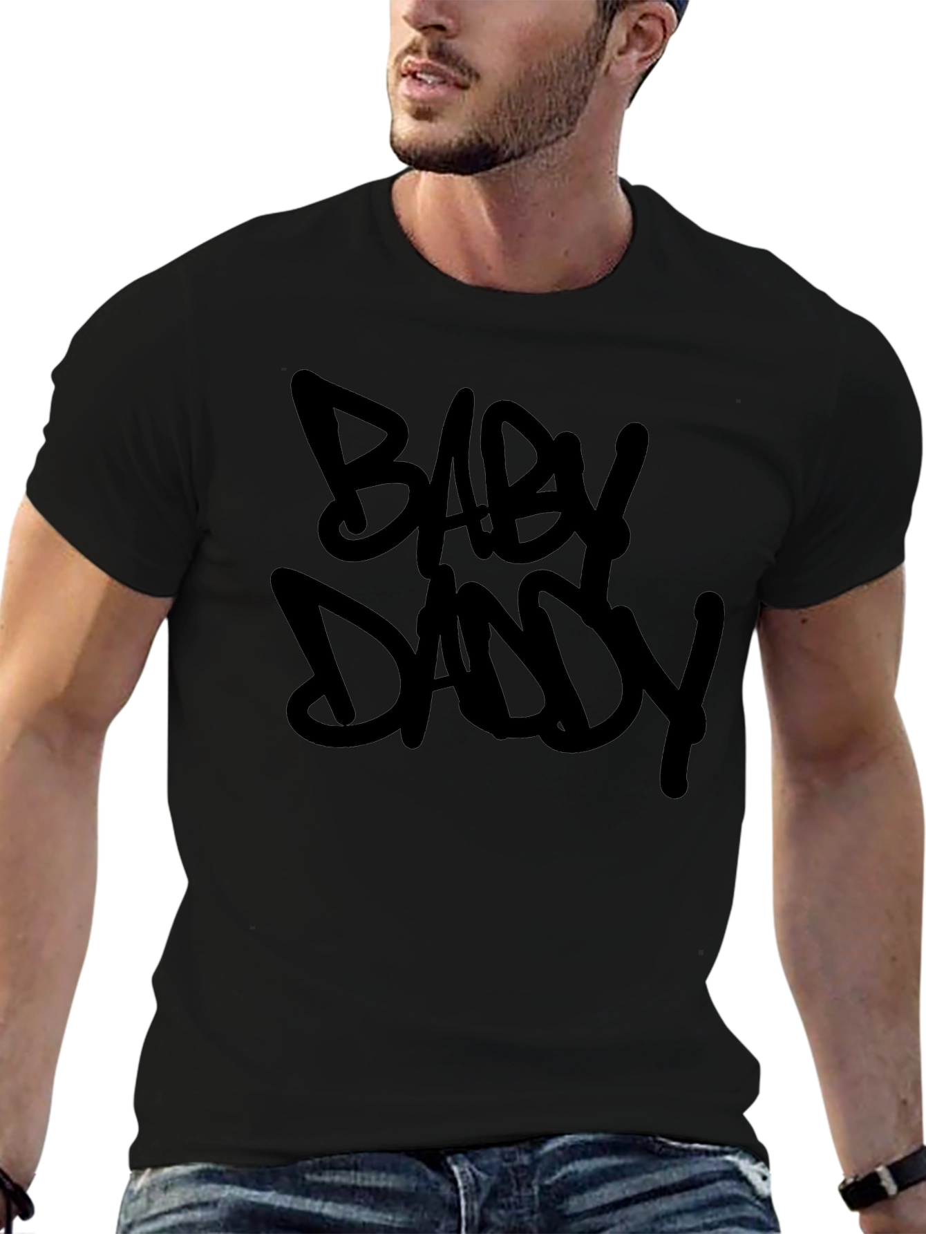 Baby Daddy Black Graphic Tee - Trendy Style