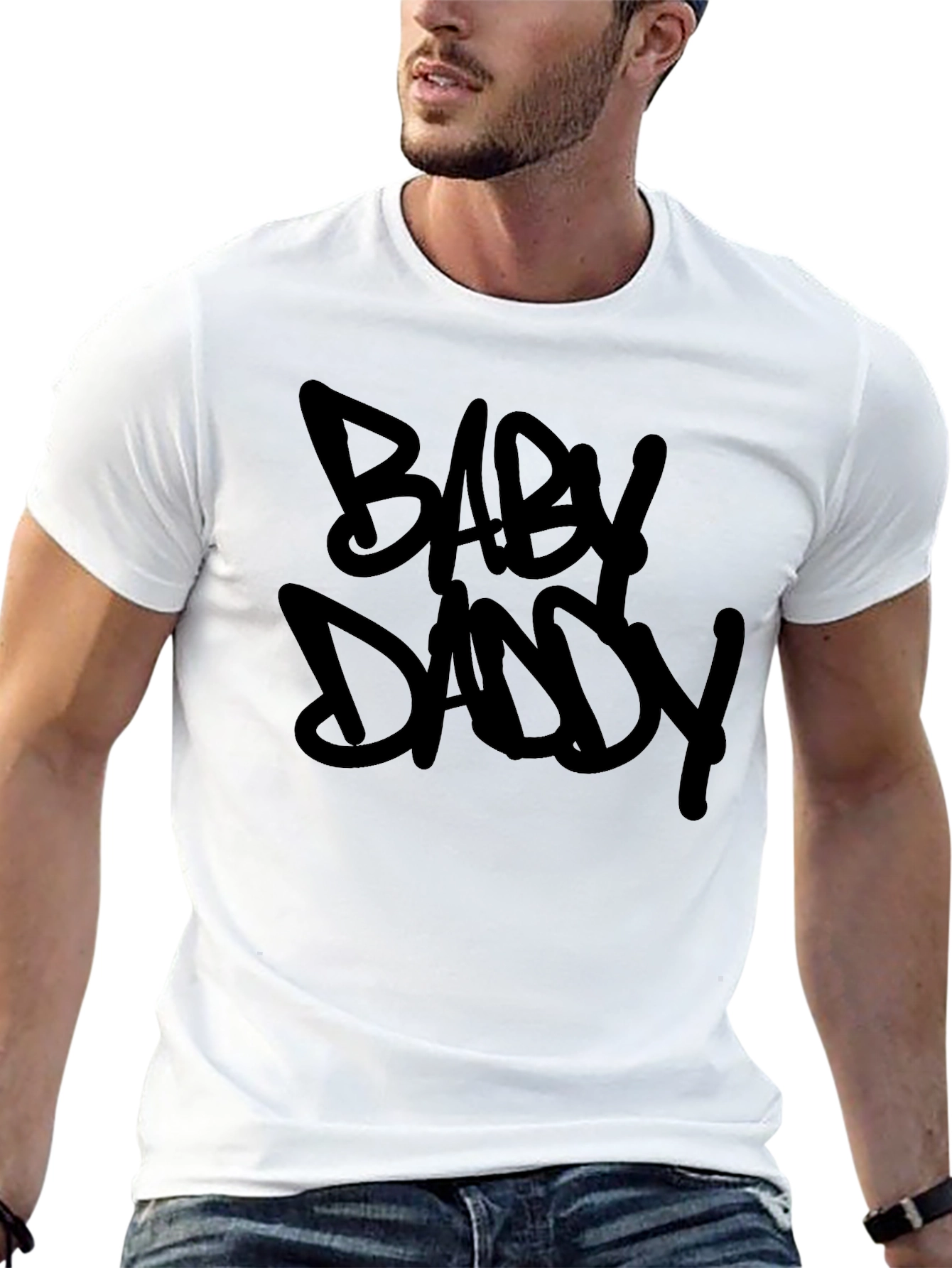Baby Daddy Black Graphic Tee - Trendy Style