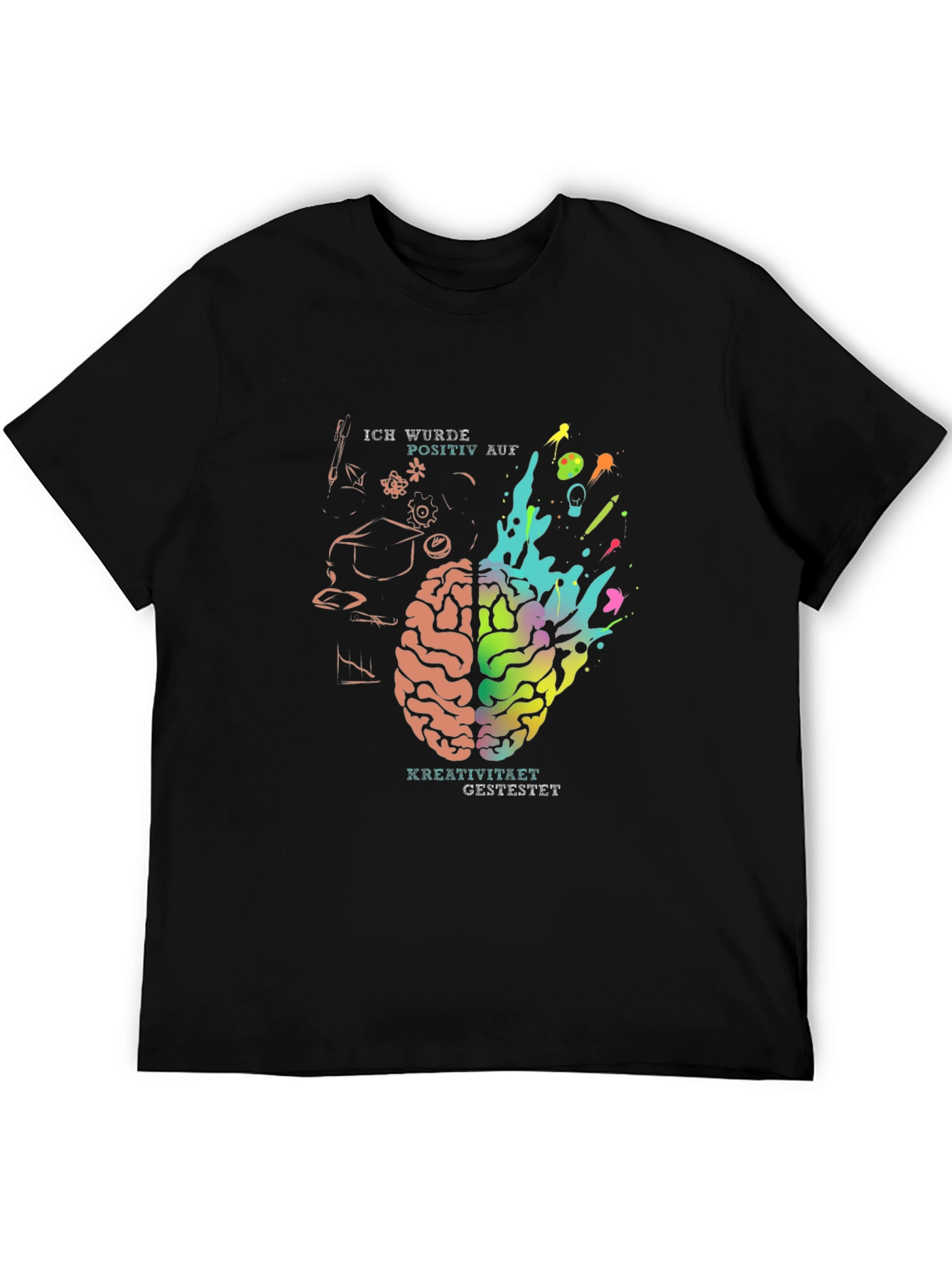 Creative Mind T-Shirt - Brain Design Tee