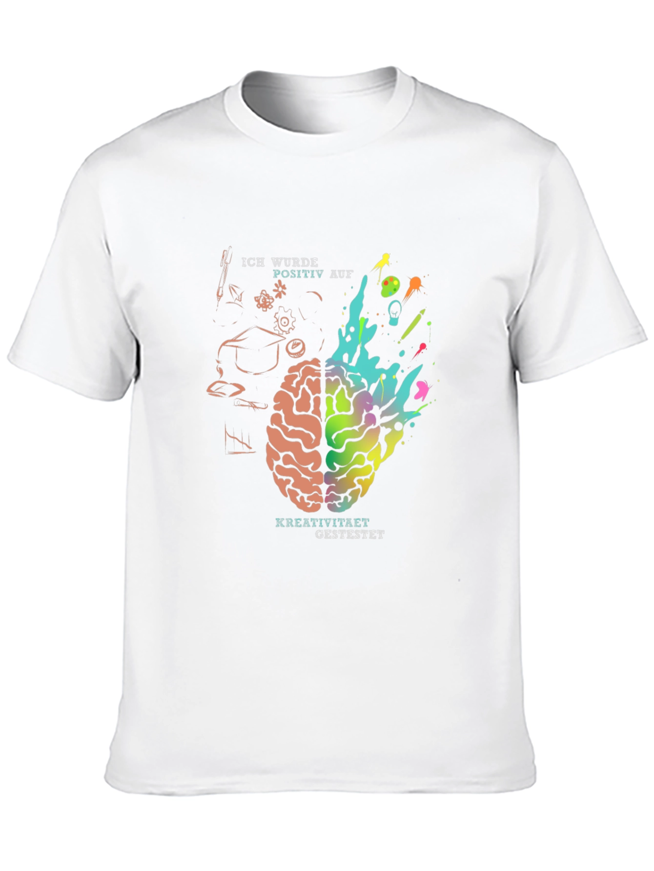 Creative Mind T-Shirt - Brain Design Tee