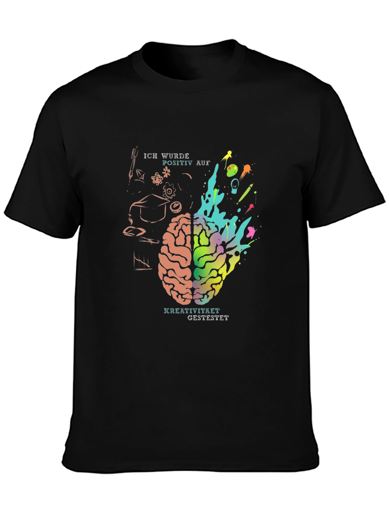 Creative Mind T-Shirt - Brain Design Tee