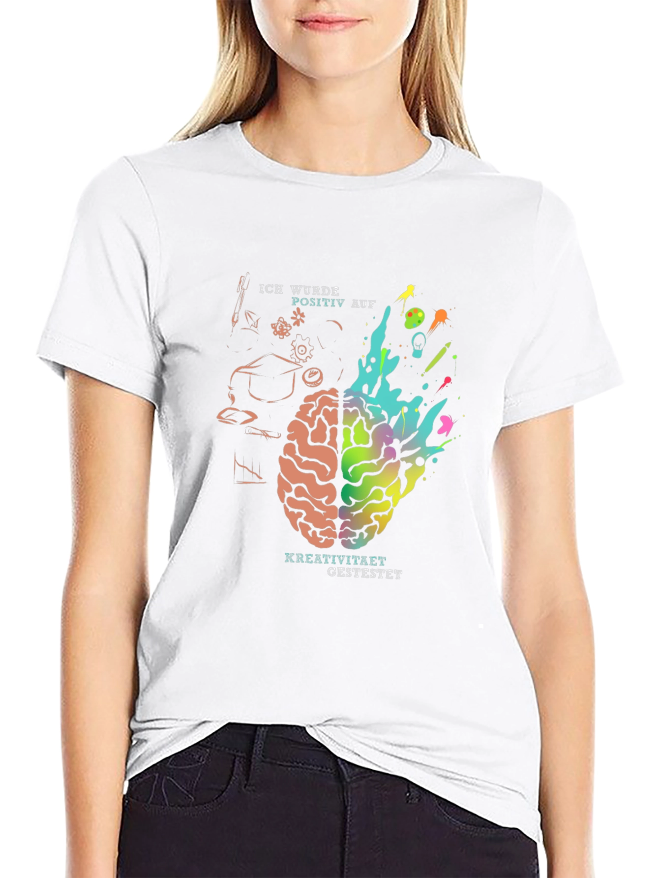 Creative Mind T-Shirt - Brain Design Tee