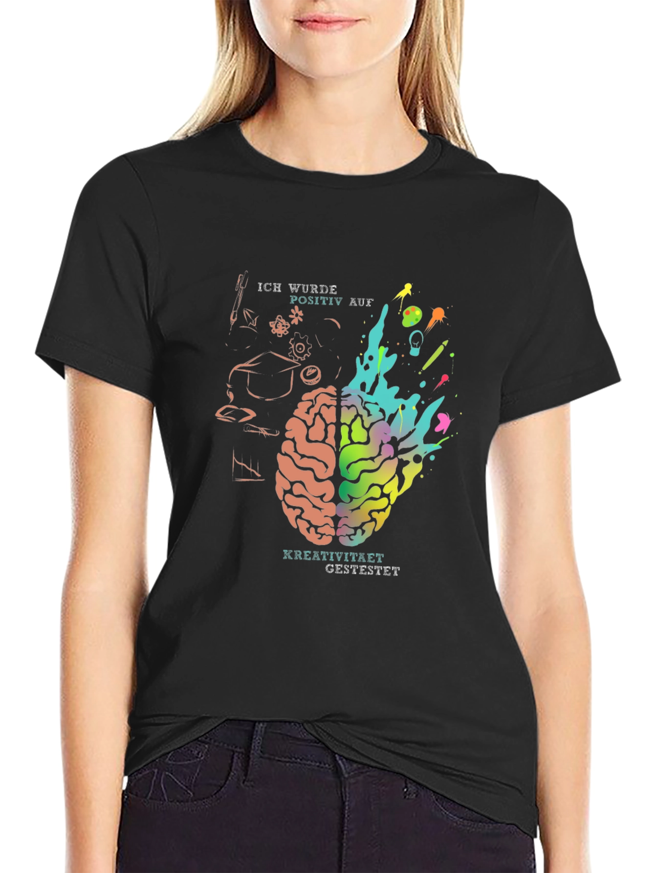 Creative Mind T-Shirt - Brain Design Tee