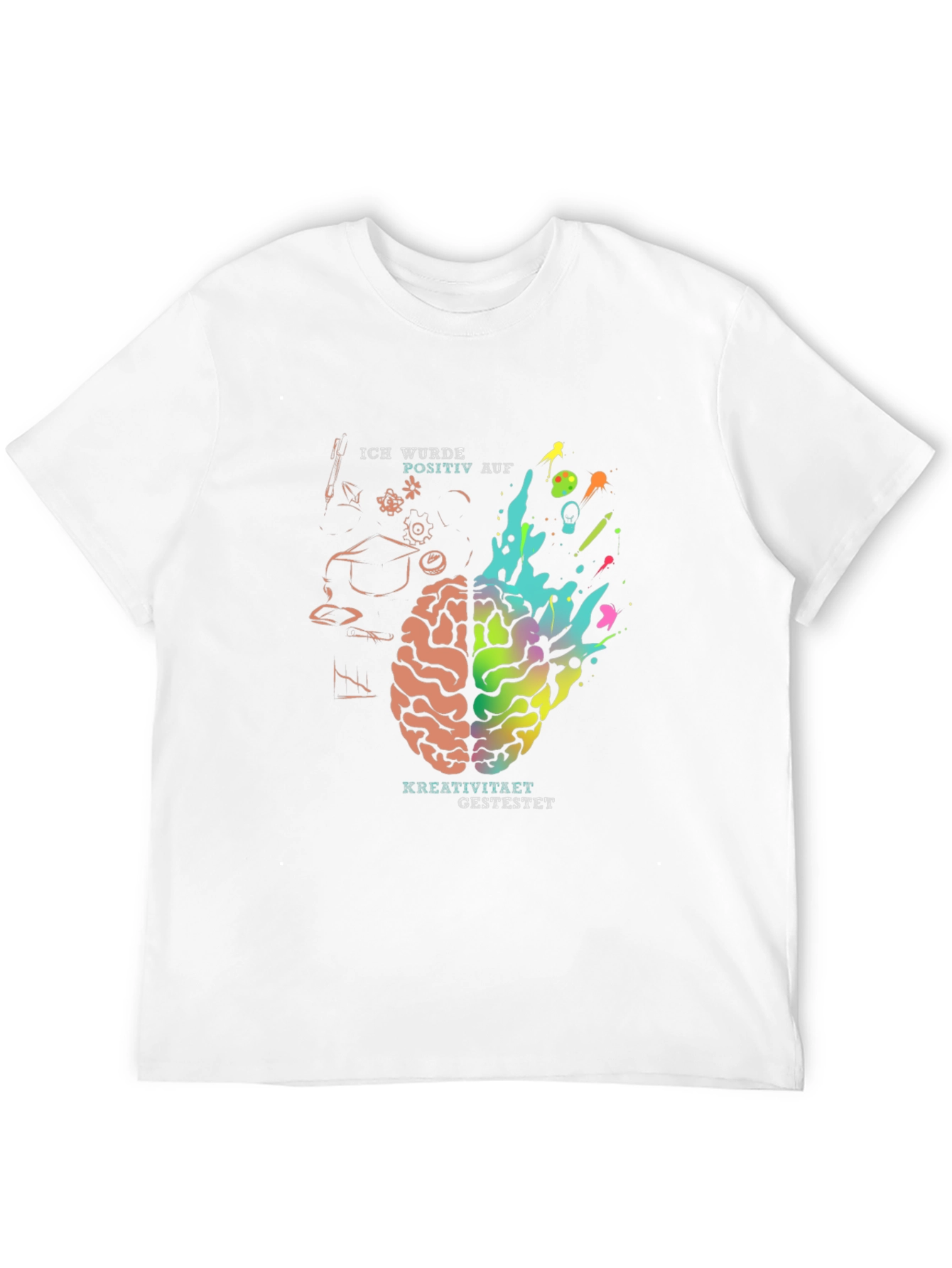 Creative Mind T-Shirt - Brain Design Tee