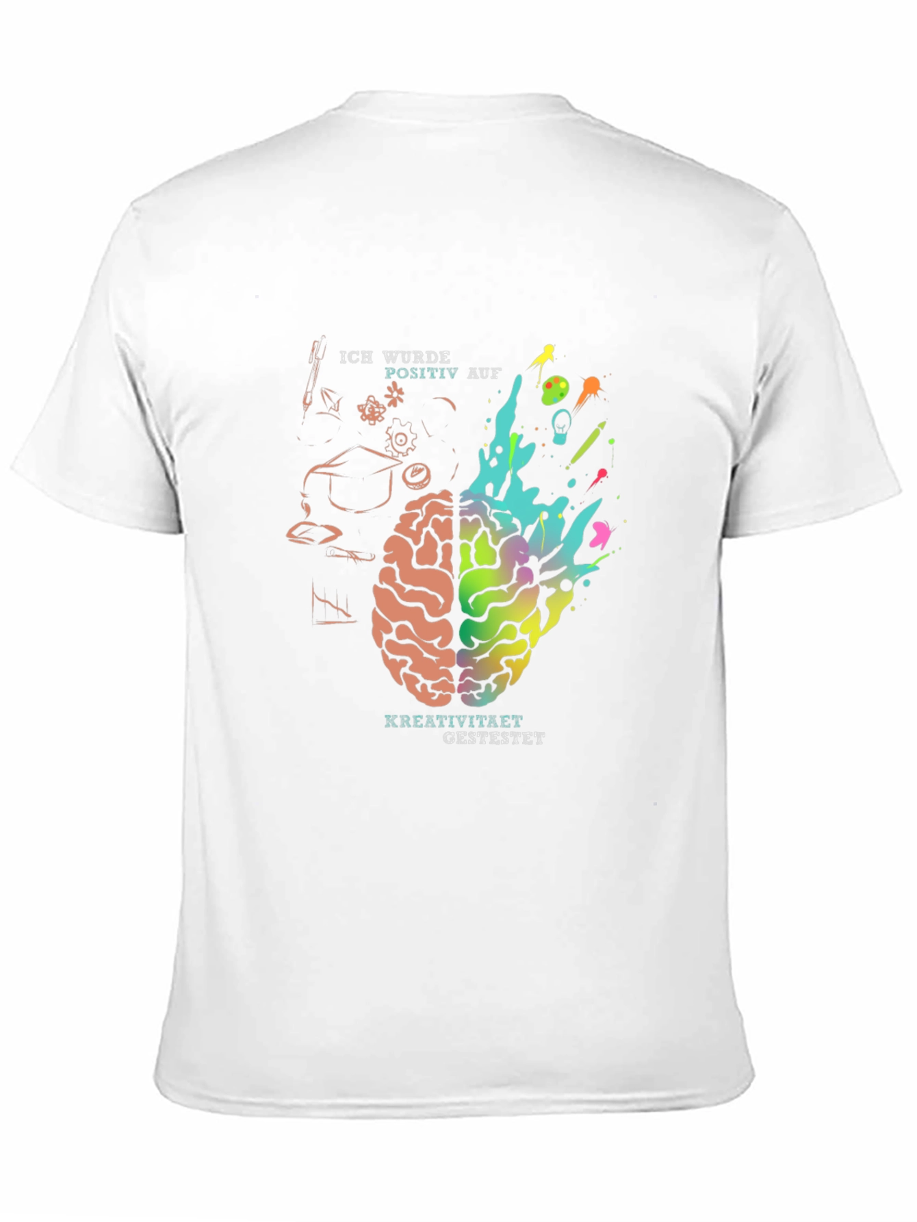 Creative Mind T-Shirt - Brain Design Tee