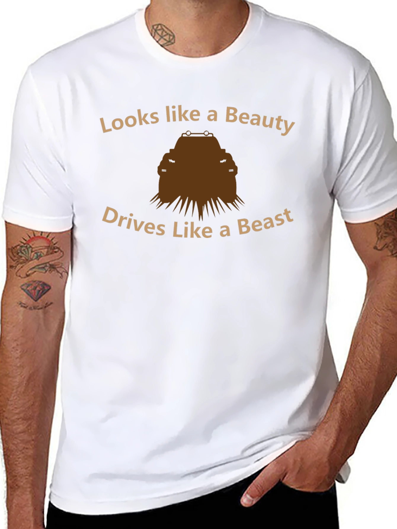 Beauty & Beast Car Enthusiast T-Shirt
