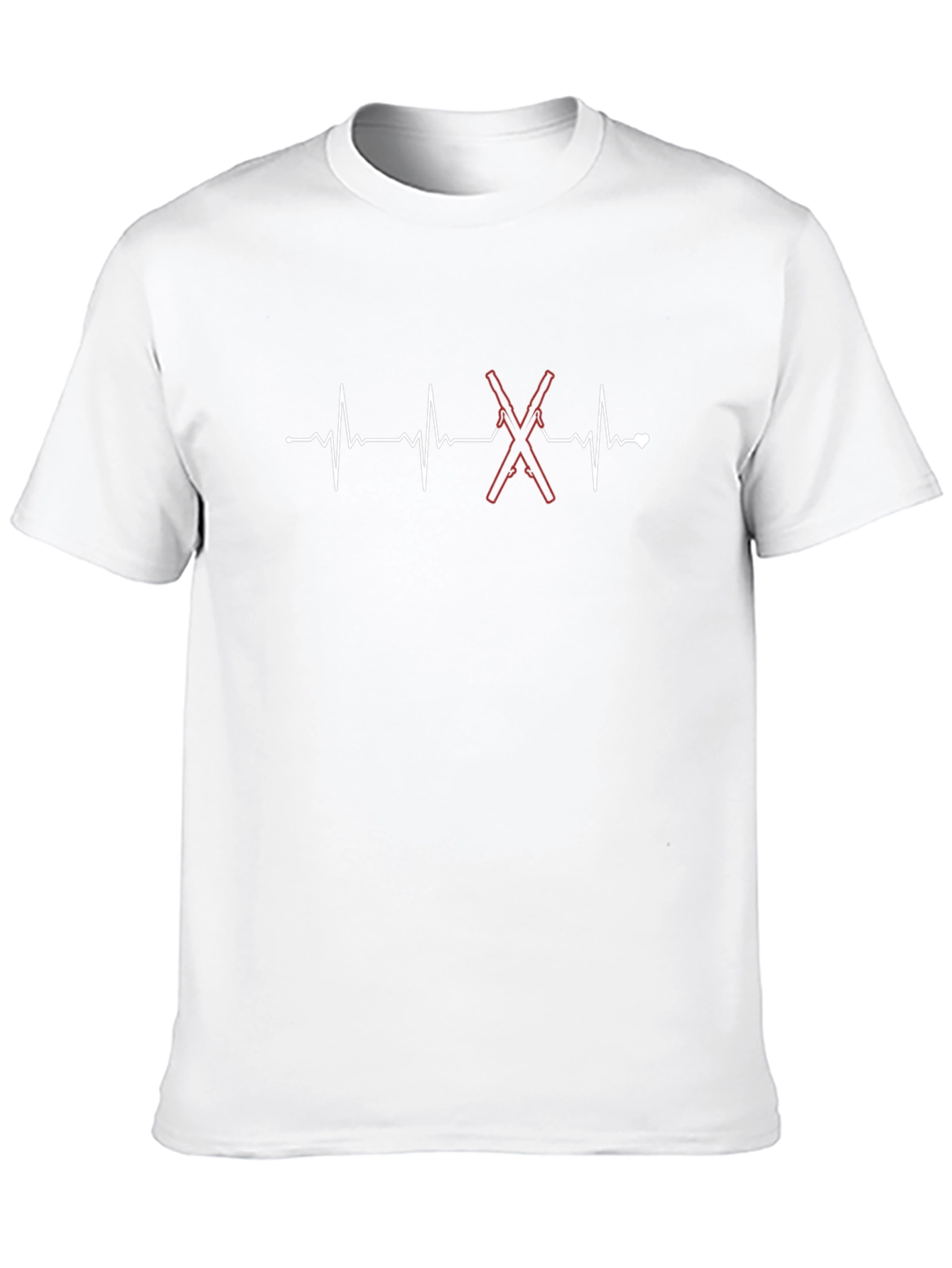 Gun Heartbeat T-Shirt - Black Graphic Tee