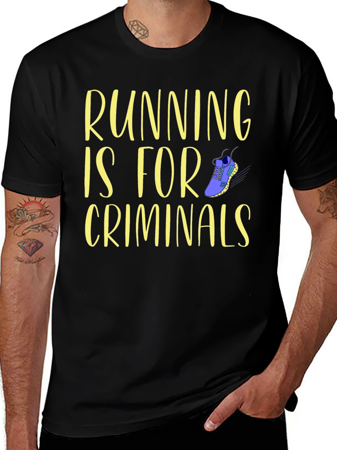 Running is for Criminals Graphic T-Shirt