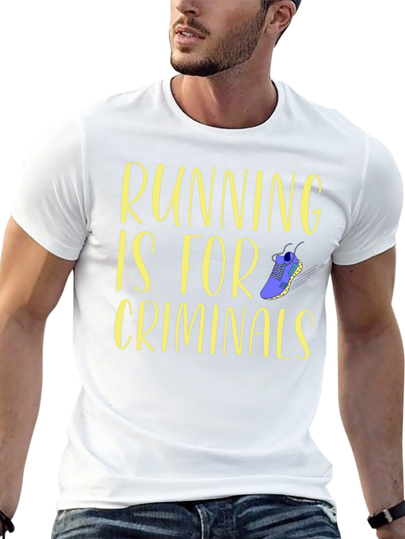 Running is for Criminals Graphic T-Shirt