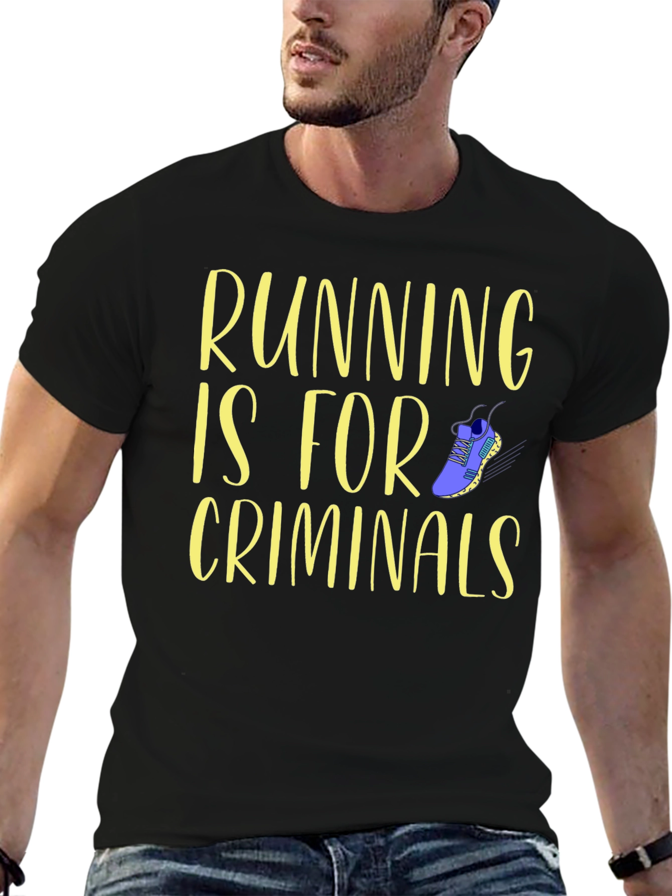 Running is for Criminals Graphic T-Shirt