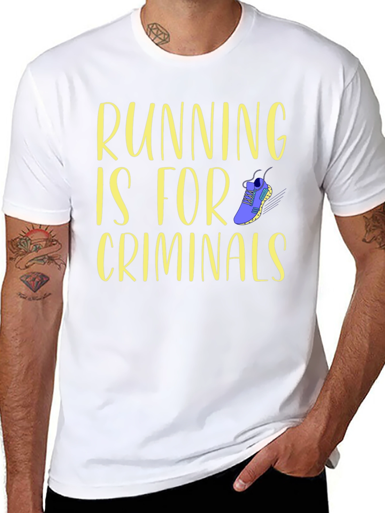Running is for Criminals Graphic T-Shirt