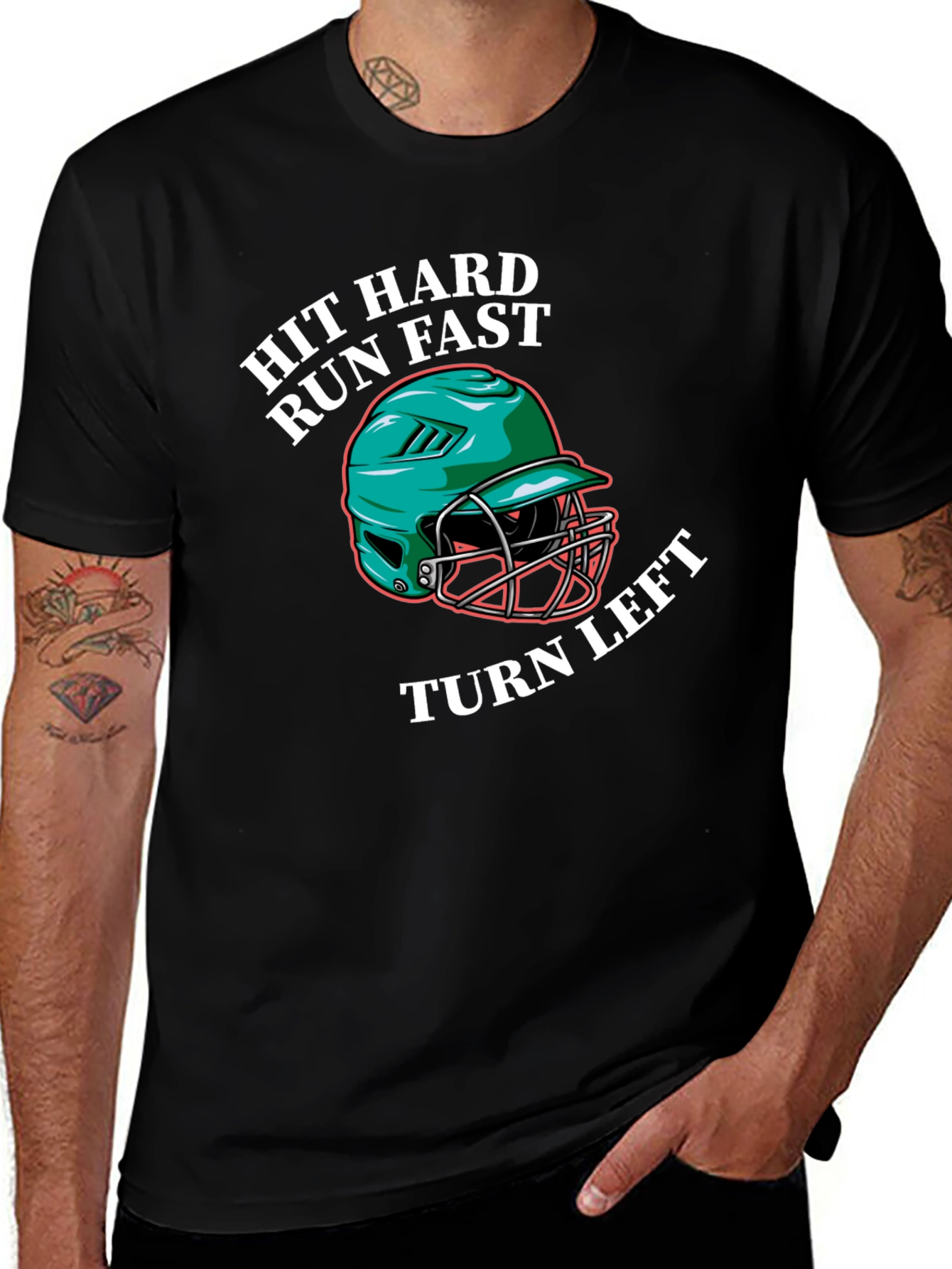 Hit Hard Run Fast Graphic Tee