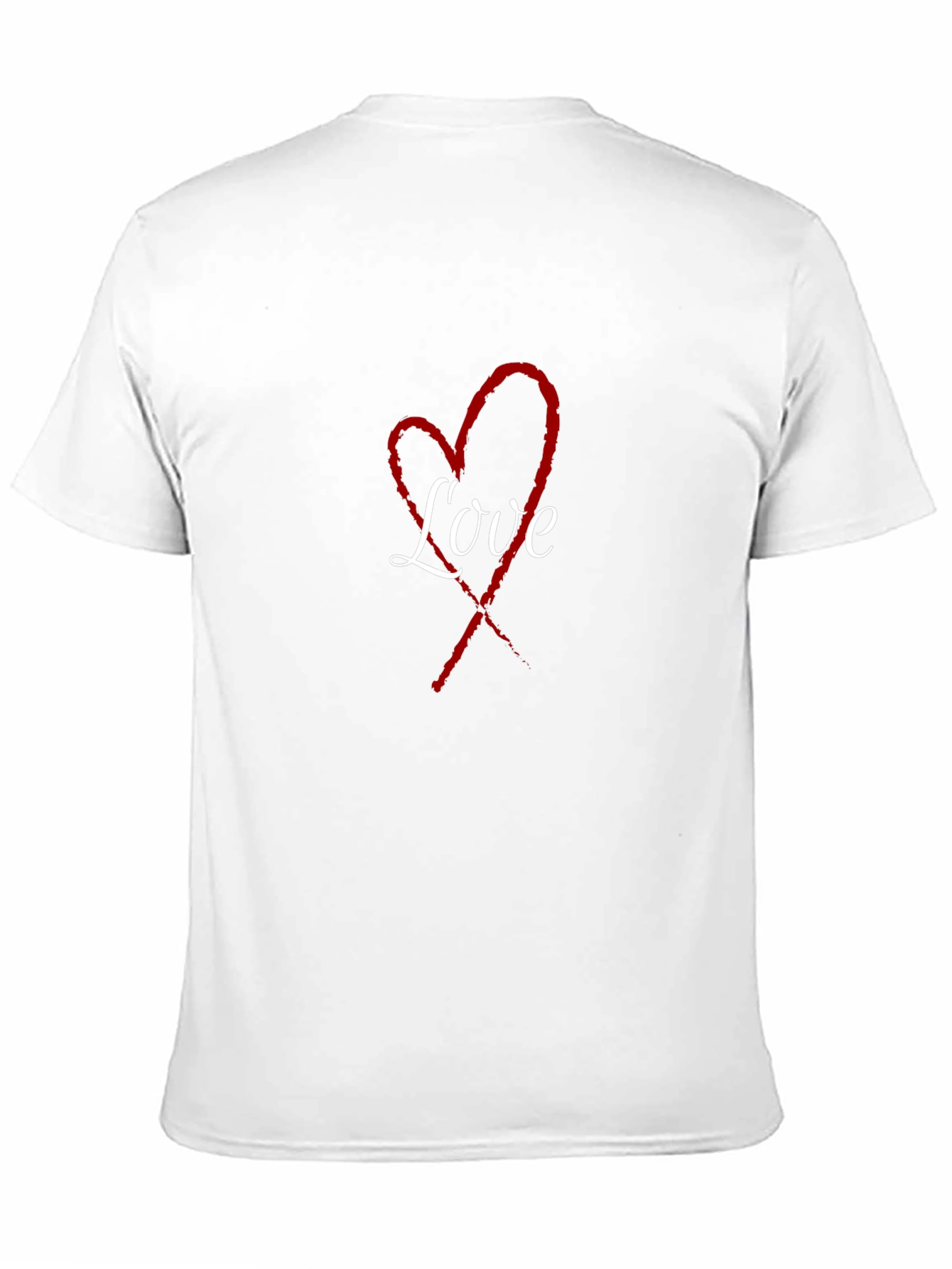 Love Heart Black T-Shirt - Stylish Casual Wear