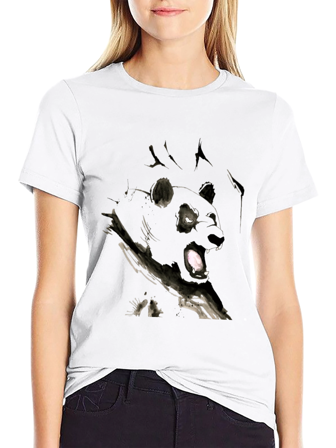 Black Panther Ink T-Shirt - Artistic Graphic Tee
