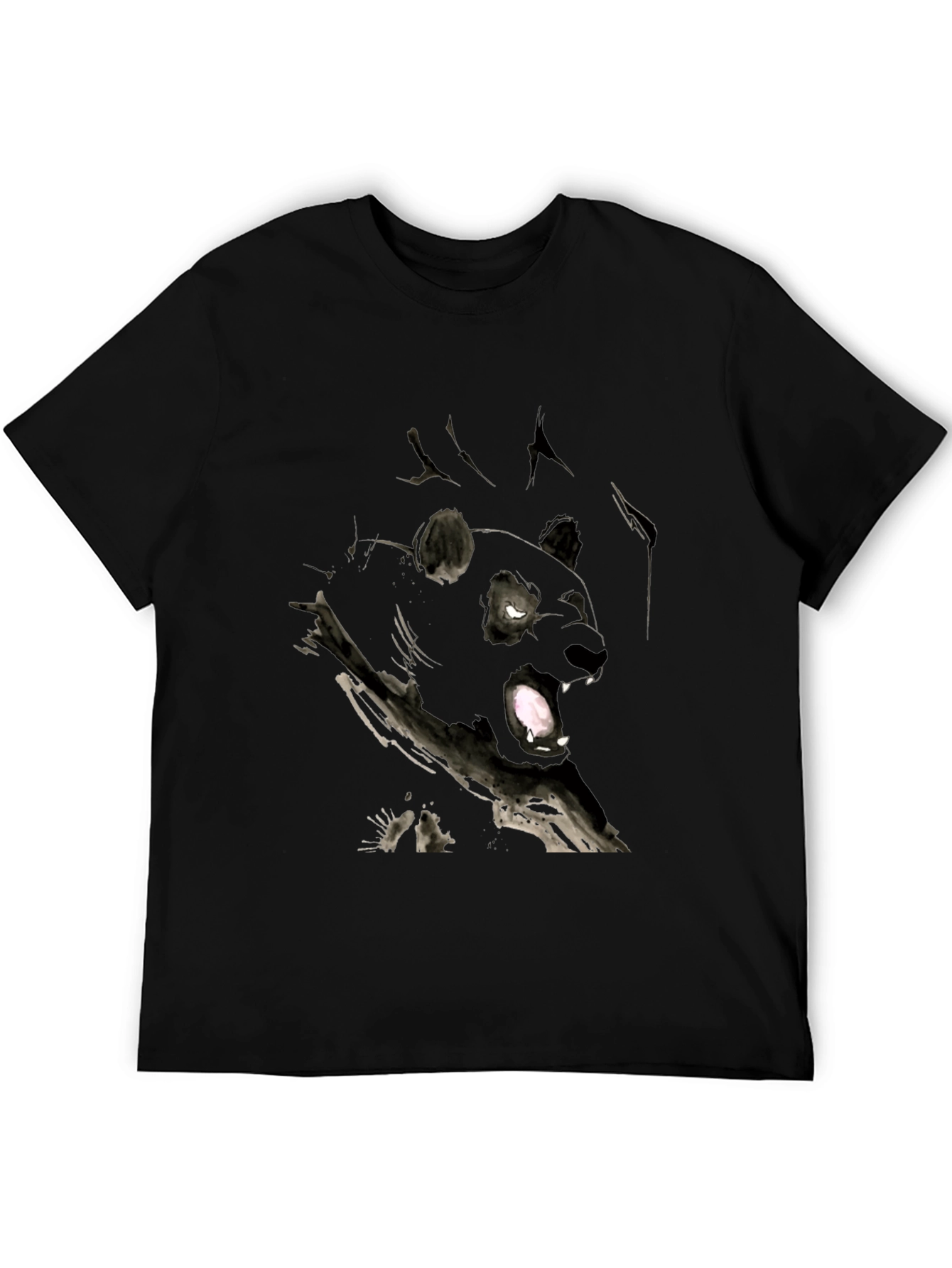 Black Panther Ink T-Shirt - Artistic Graphic Tee