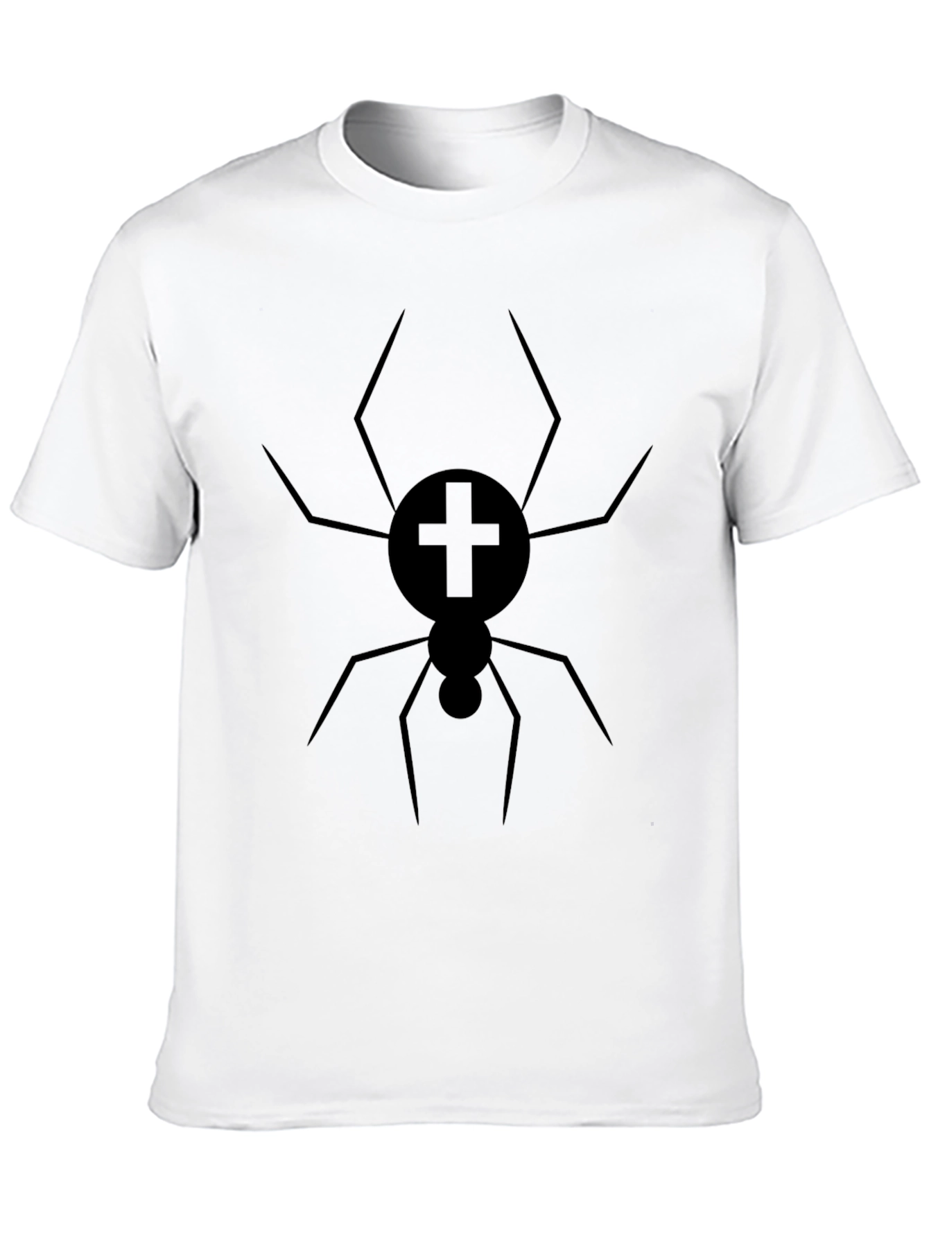 Black Spider Graphic Tee - Unique Design