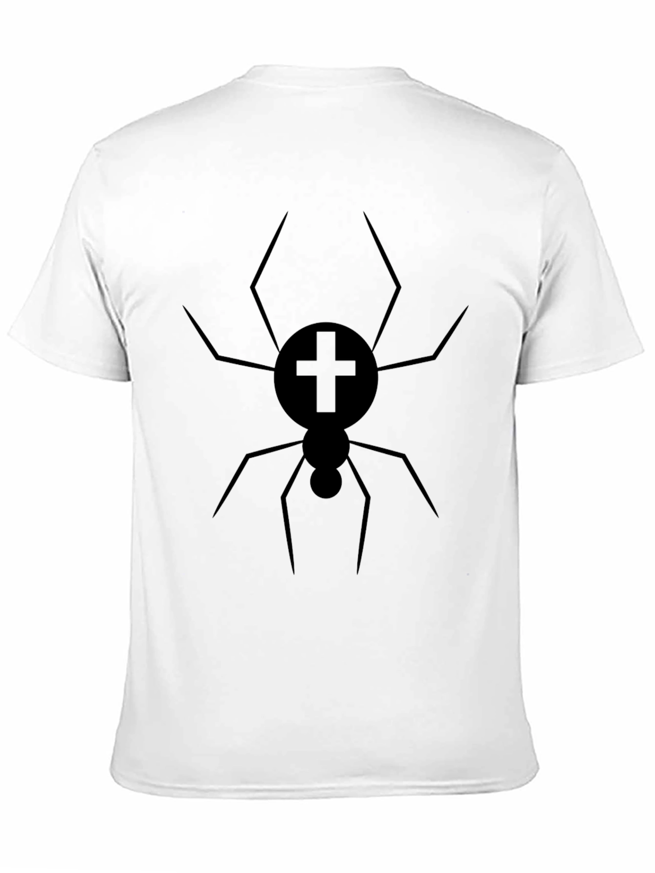 Black Spider Graphic Tee - Unique Design