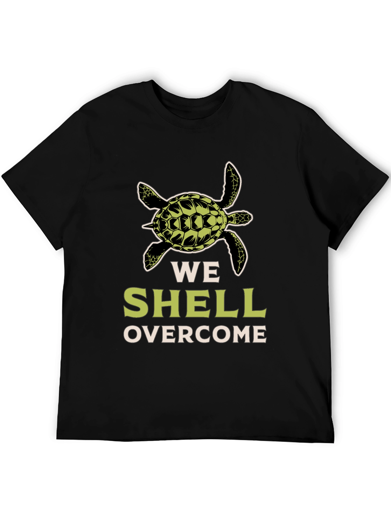 We Shell Overcome Turtle Graphic T-Shirt