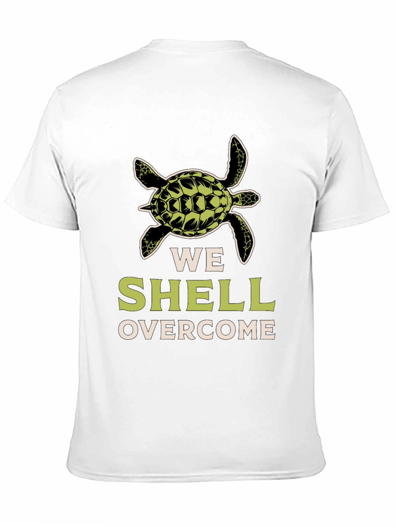 We Shell Overcome Turtle Graphic T-Shirt