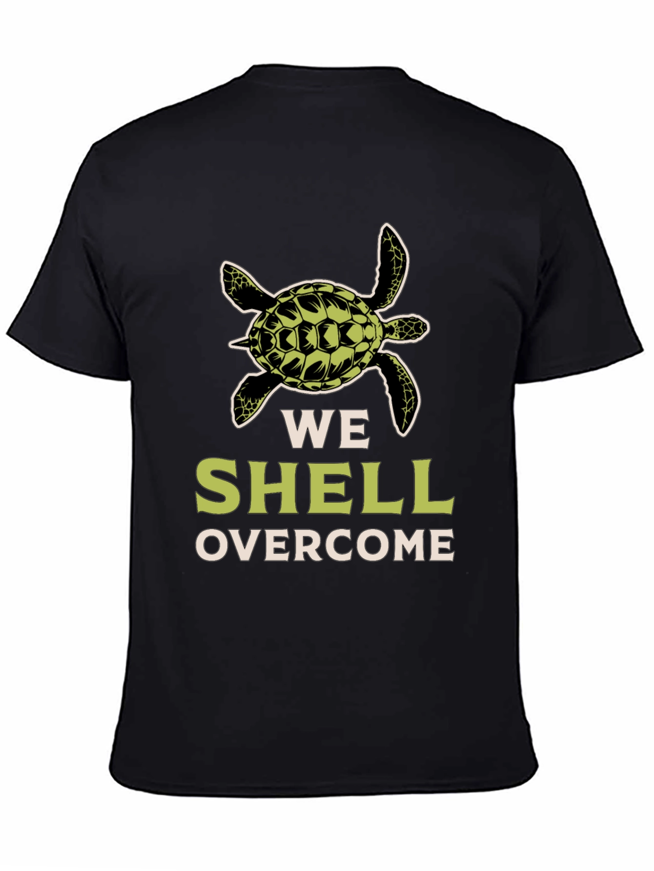We Shell Overcome Turtle Graphic T-Shirt