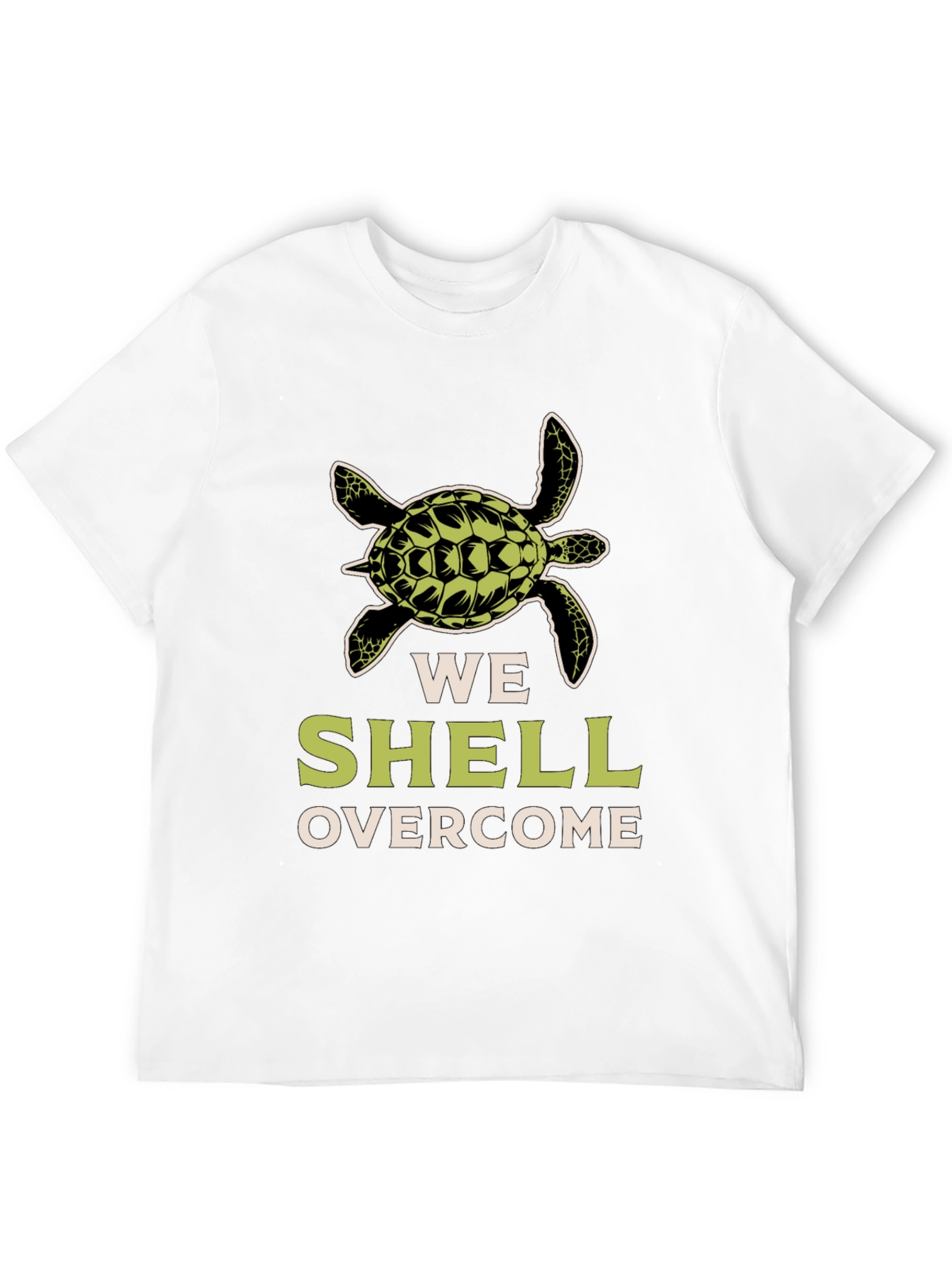 We Shell Overcome Turtle Graphic T-Shirt